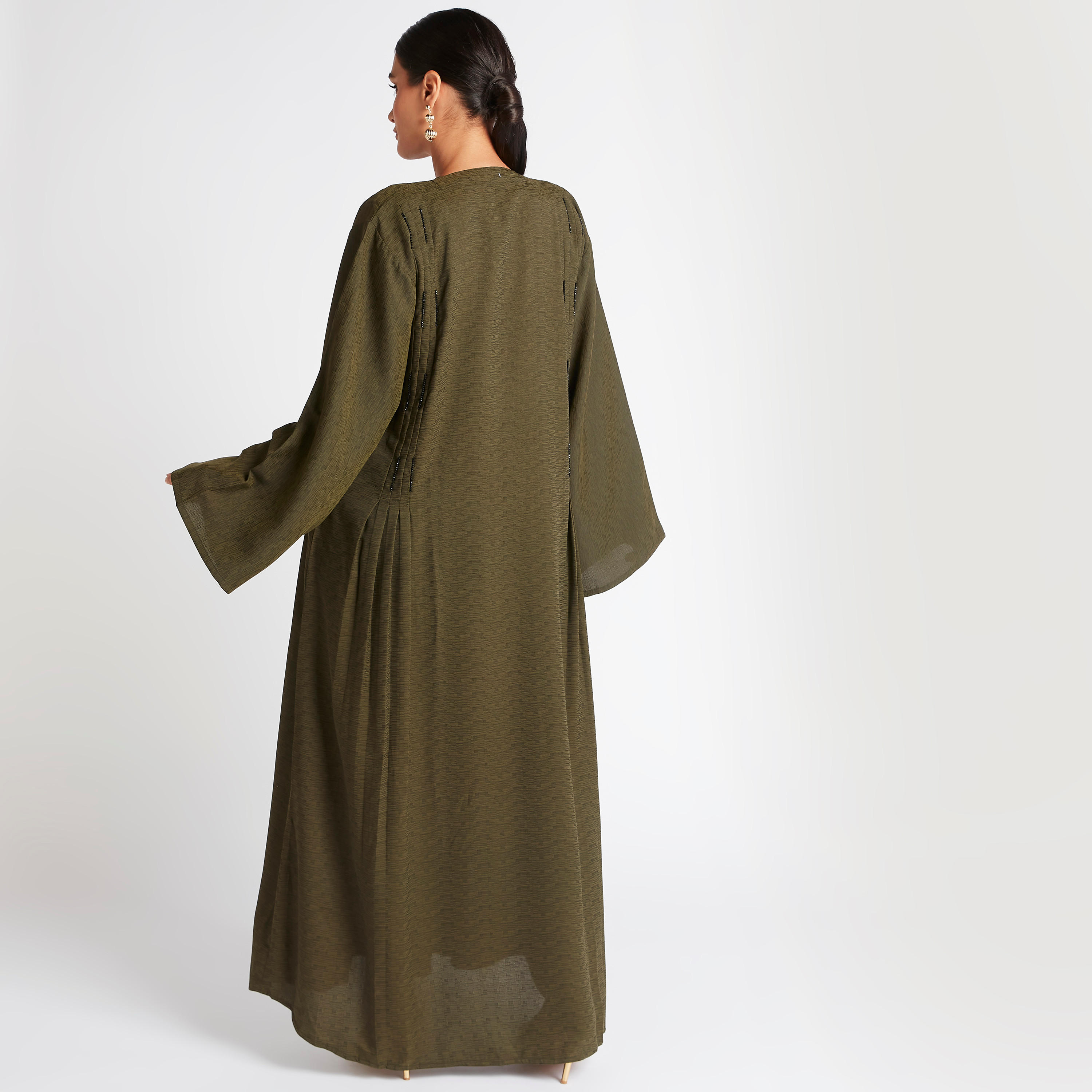 عباية مكشكشة بتزيّنات أمامية من عبايات-women-arabicclothing-abayas-image-4