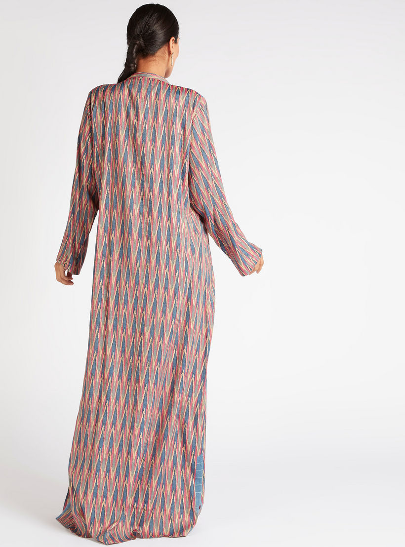 جلابية إيه لاين وتفاصيل مطرزة وطبعات من عبايات-women-arabicclothing-abayas-image-4
