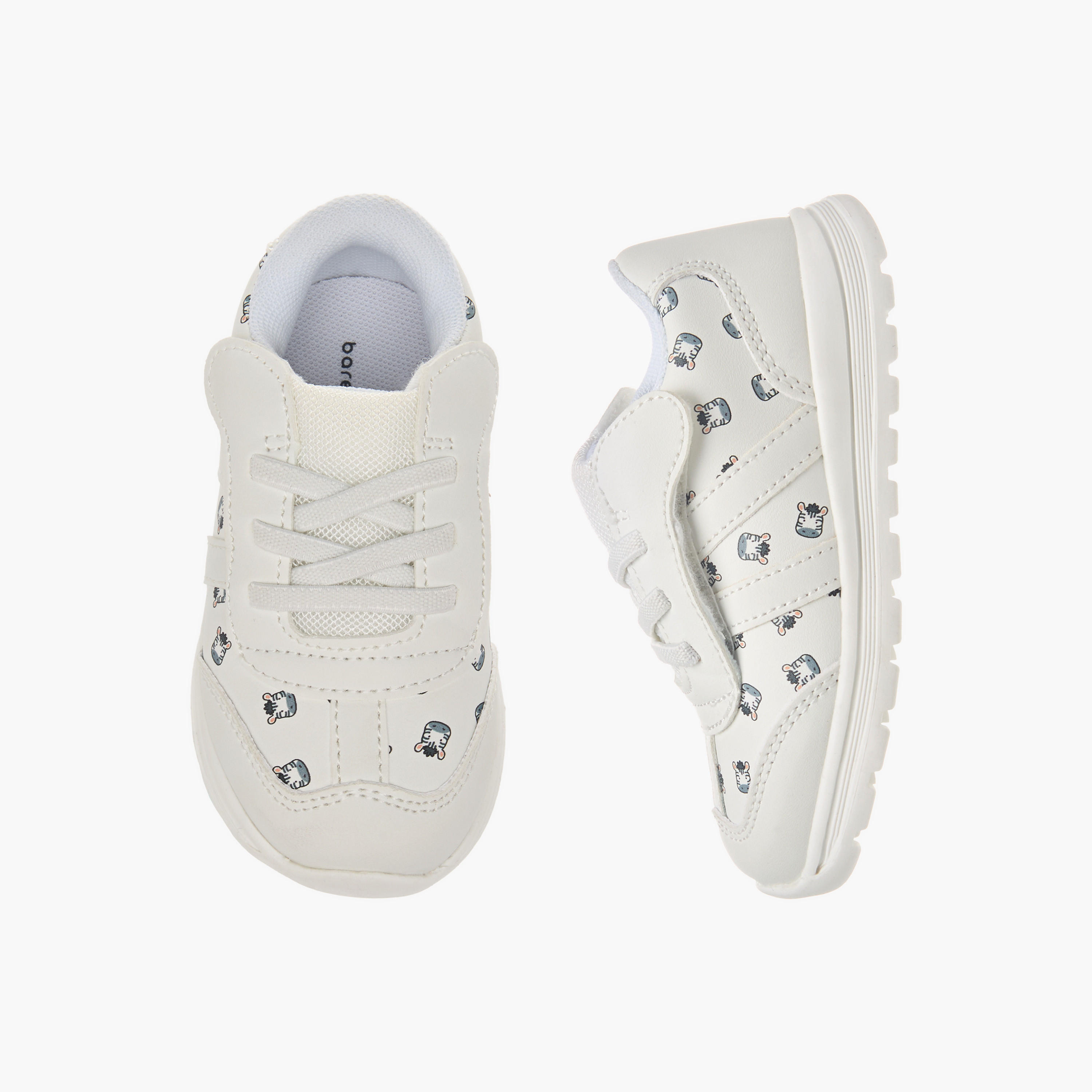 Barefeet All-Over Animal Print Sneakers with Hook and Loop Closure-boys-shoes-sneakers-image-1