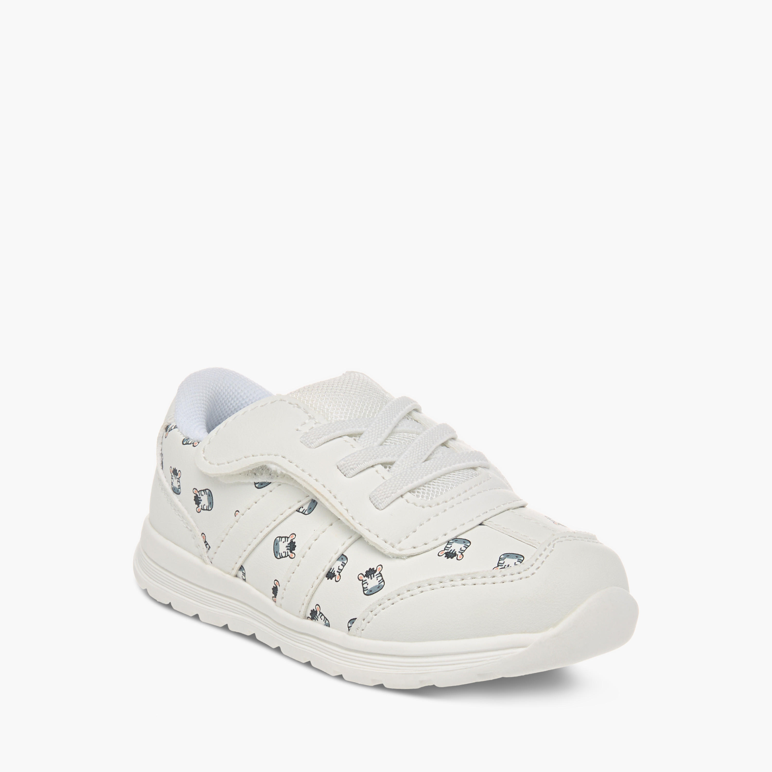 Barefeet All-Over Animal Print Sneakers with Hook and Loop Closure-boys-shoes-sneakers-image-2