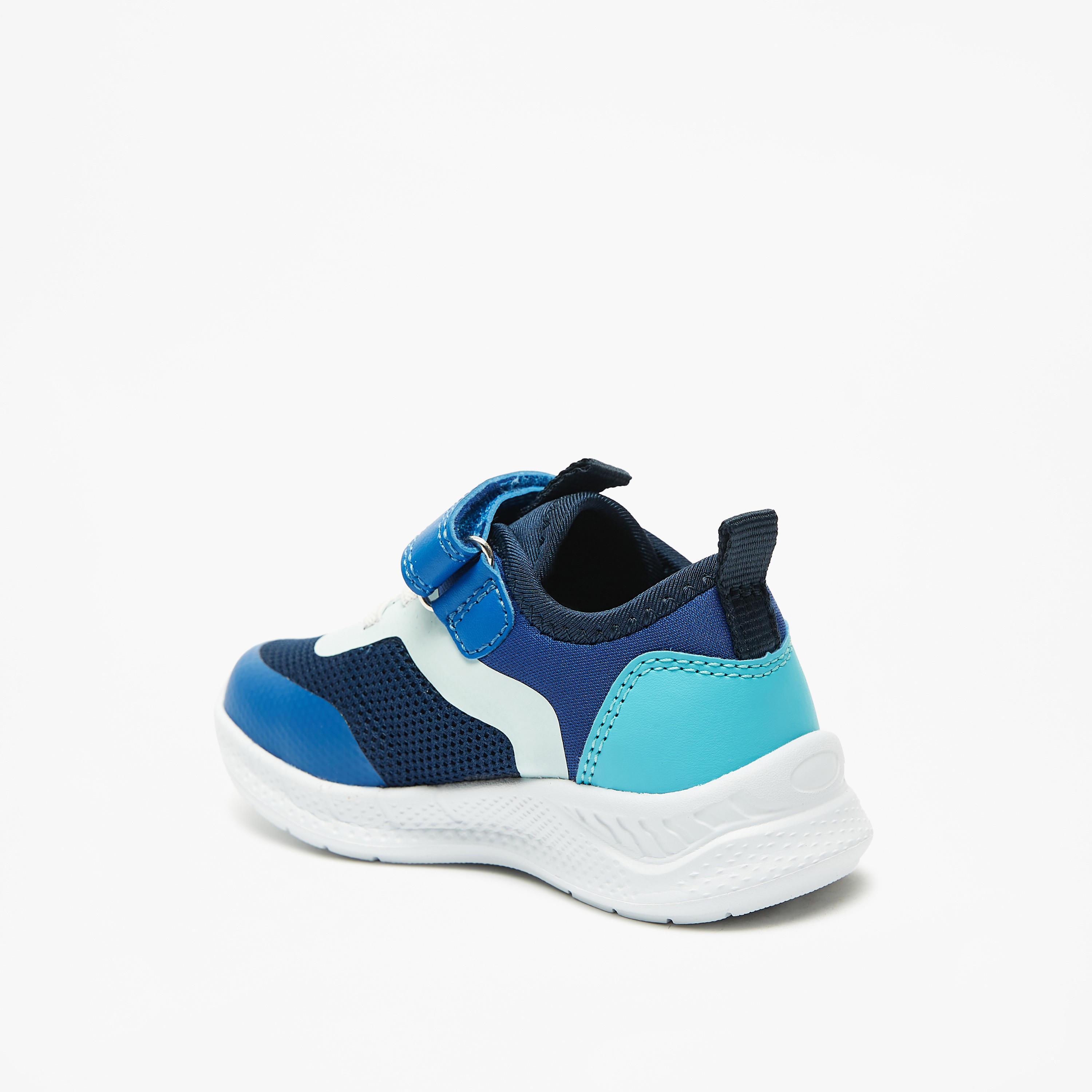 Barefeet Panelled Sneakers with Hook and Loop Closure-baby-boys-shoes-closedshoes-image-2