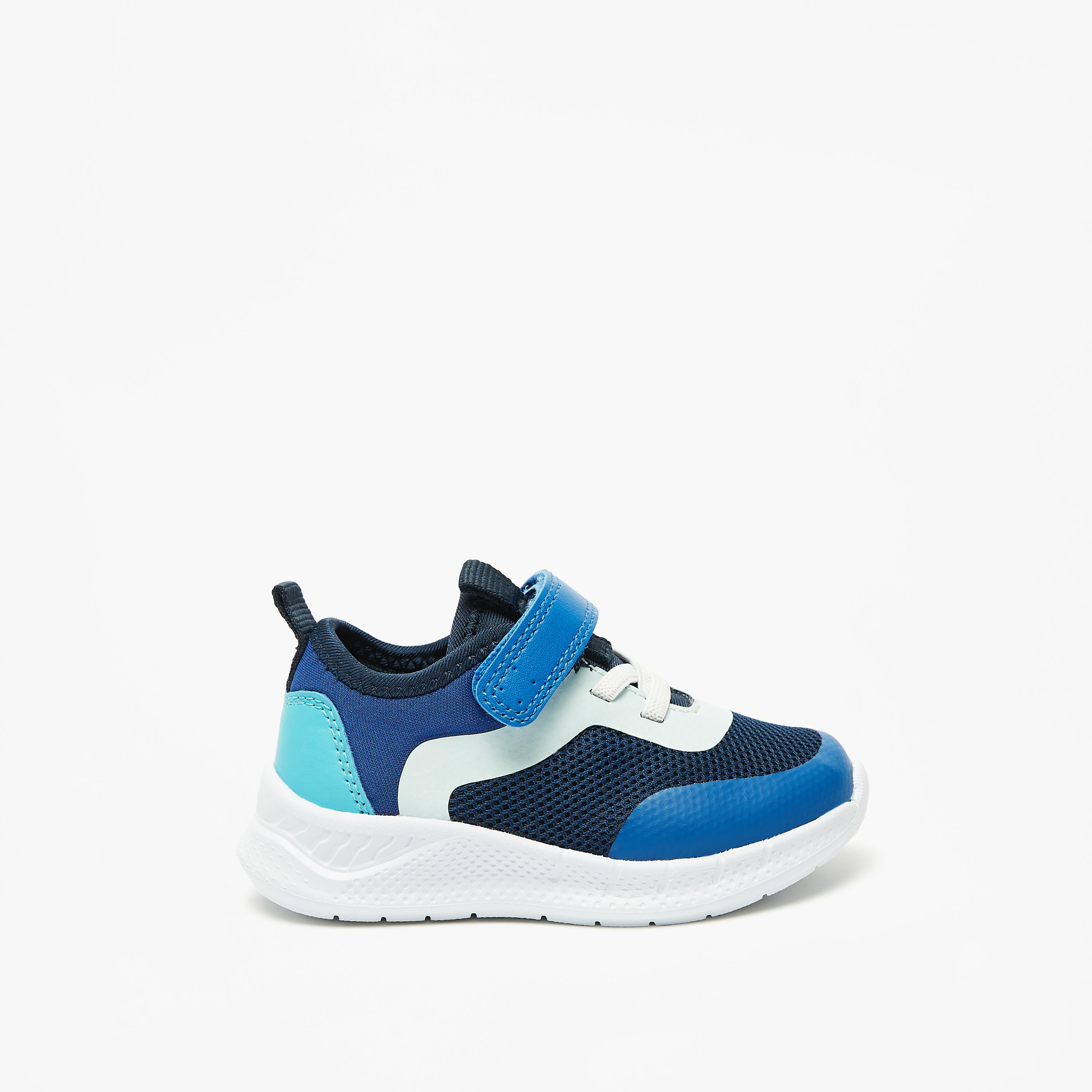 Barefeet Panelled Sneakers with Hook and Loop Closure-baby-boys-shoes-closedshoes-image-3