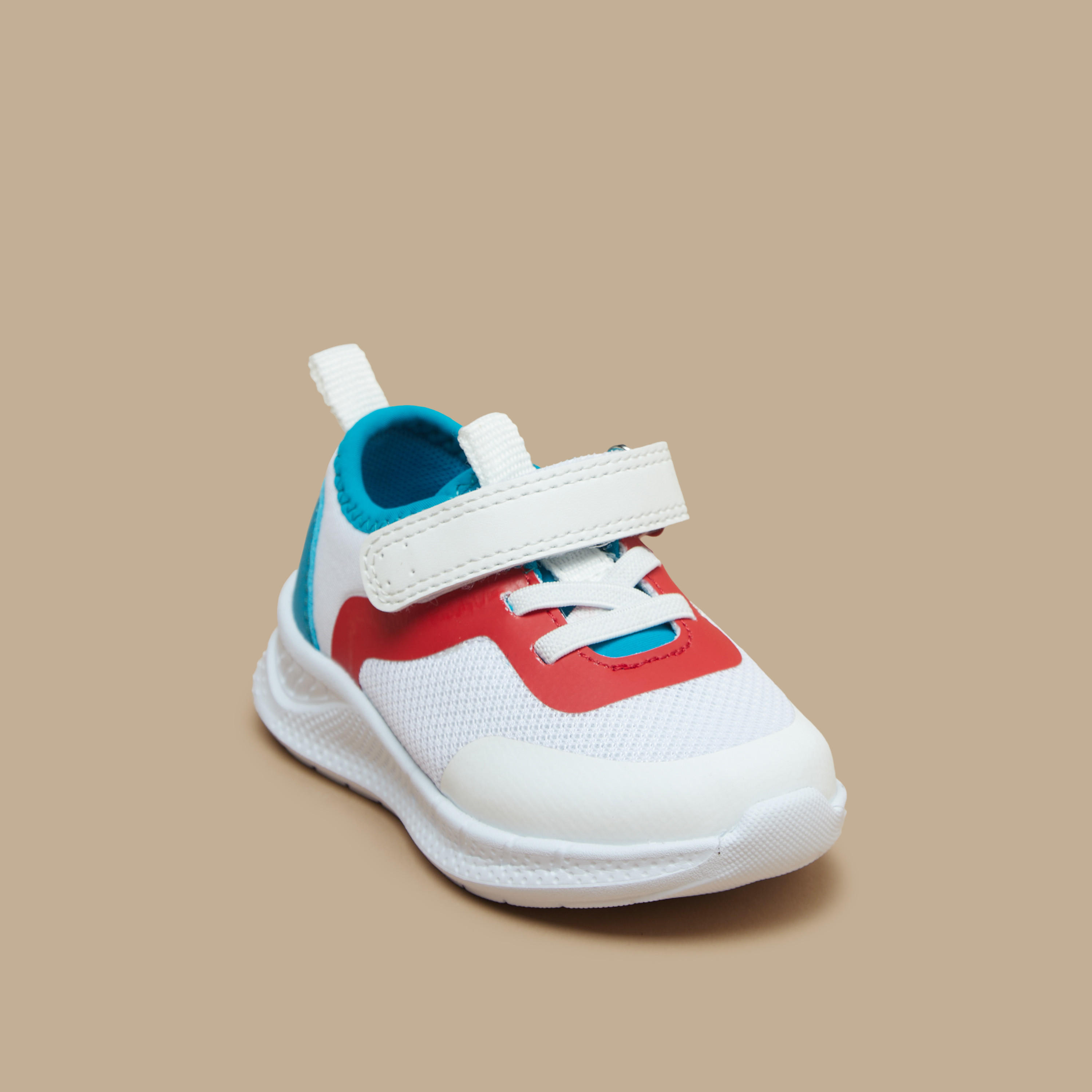 Barefeet Panelled Sneakers with Hook and Loop Closure-baby-boys-shoes-closedshoes-image-1