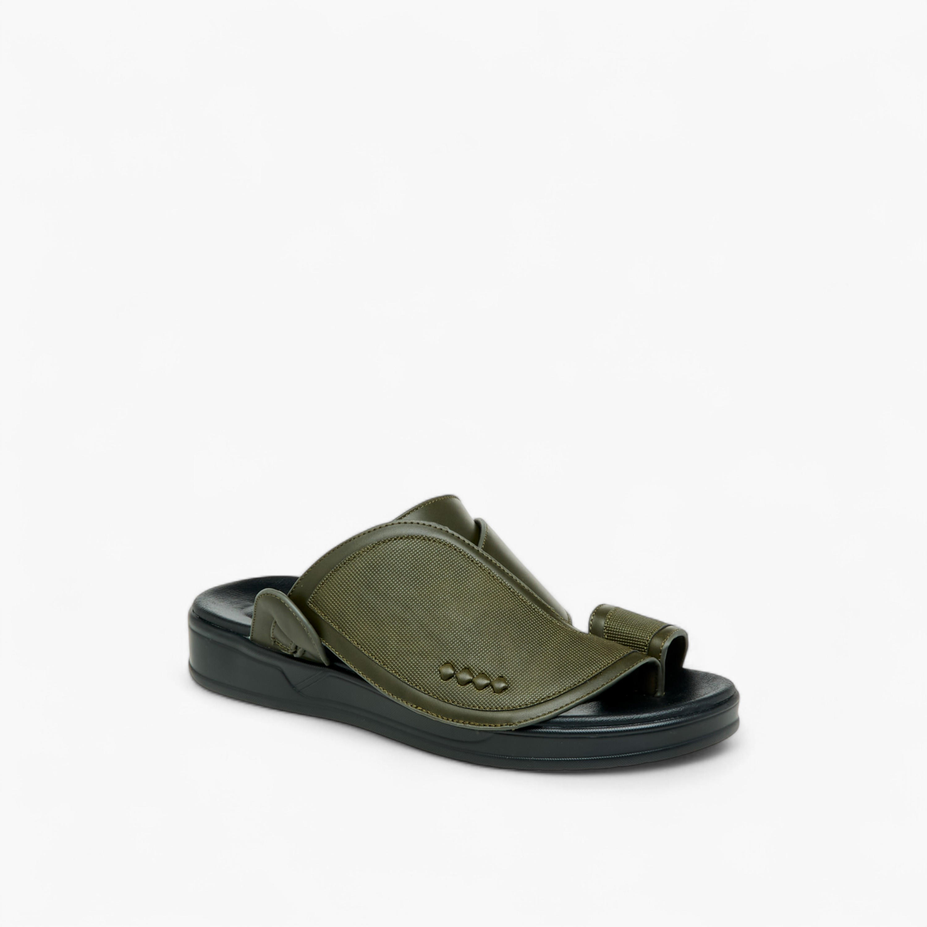 صندل عربي سهل الارتداء بارز الملمس بإصبع من إل أو إل من شو إكسبريس-men-shoes-sandals-image-2