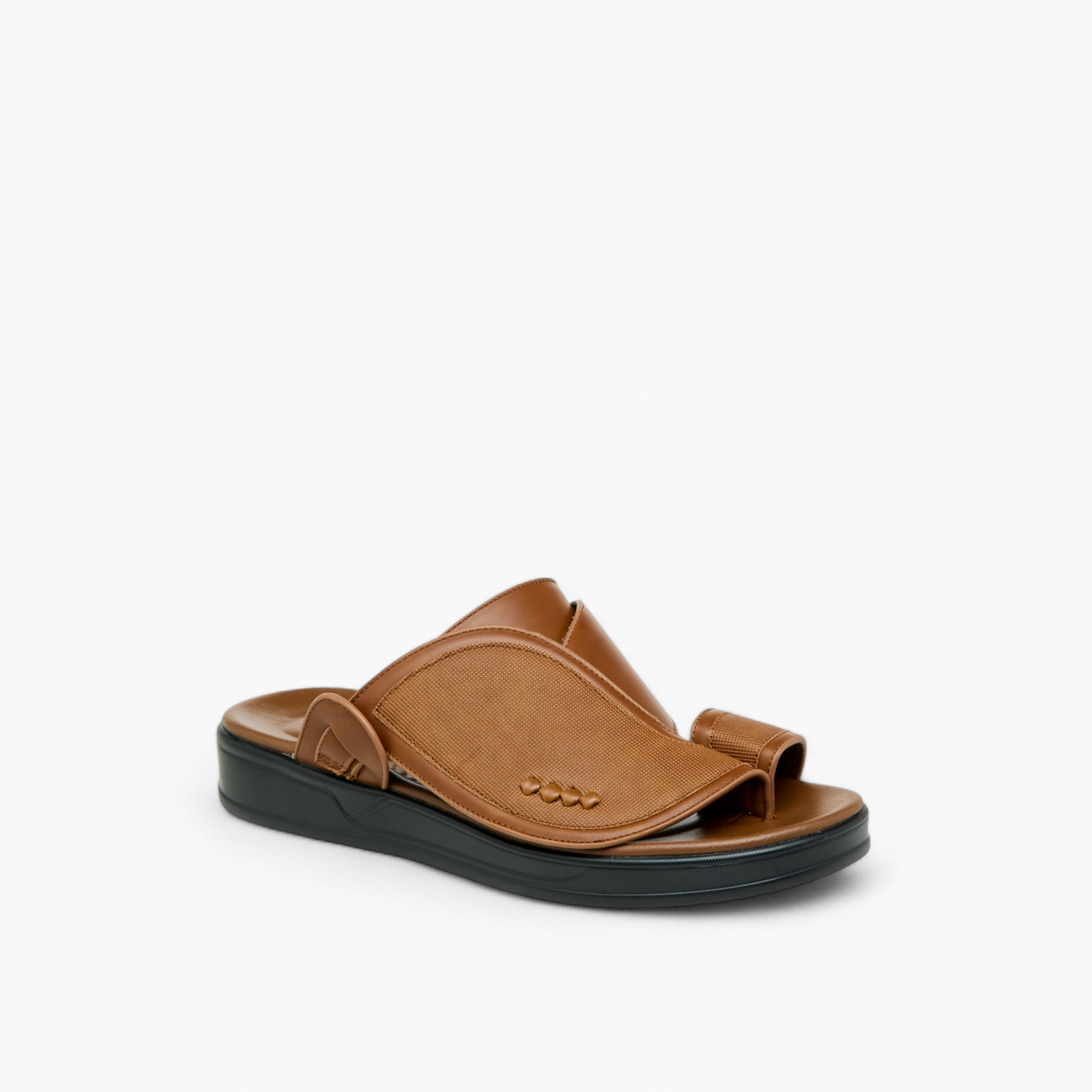 صندل عربي سهل الارتداء بارز الملمس بإصبع من إل أو إل من شو إكسبريس-men-shoes-sandals-image-2