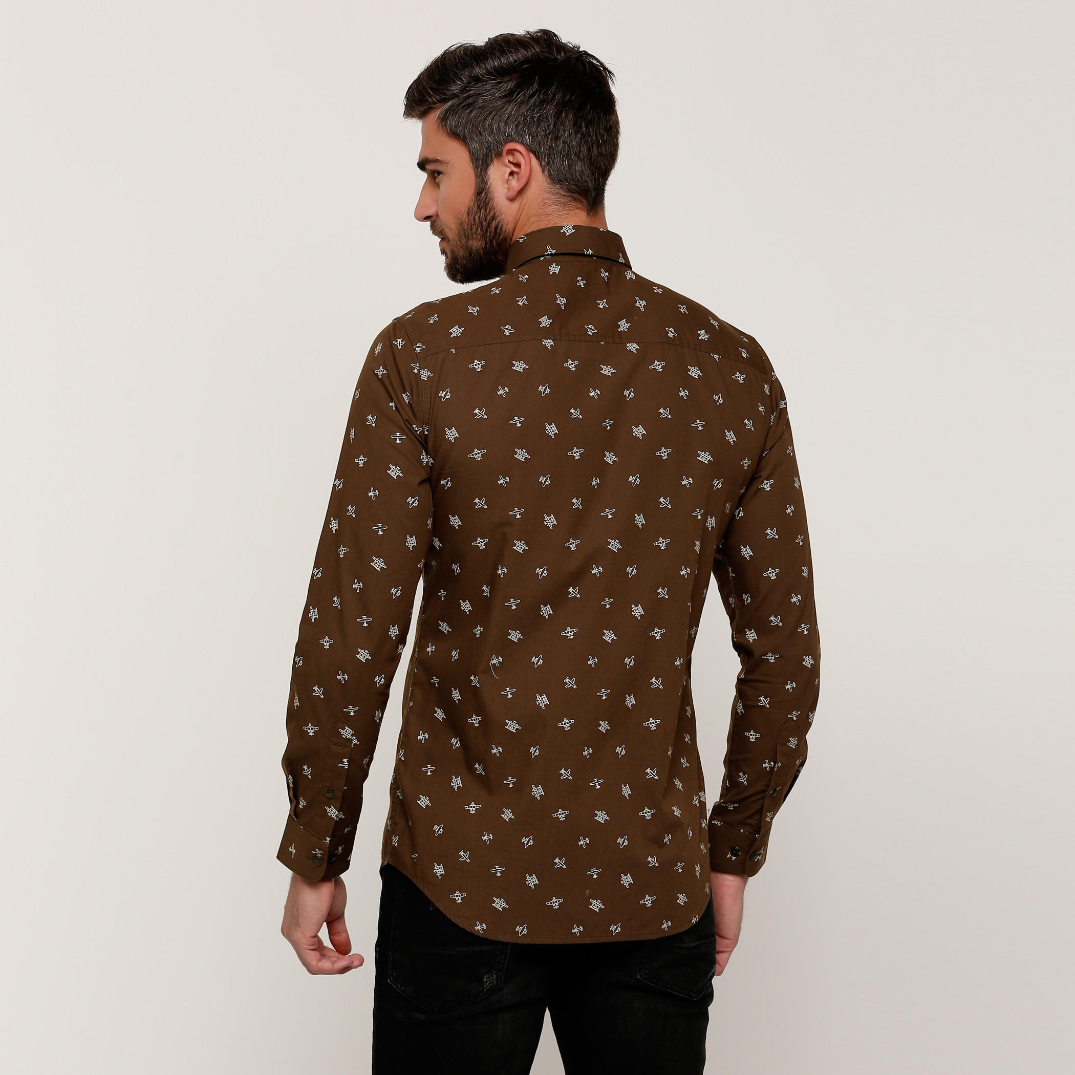 قميص بأكمام طويلة وأزرار مع طبعات-men-clothing-shirts-image-4