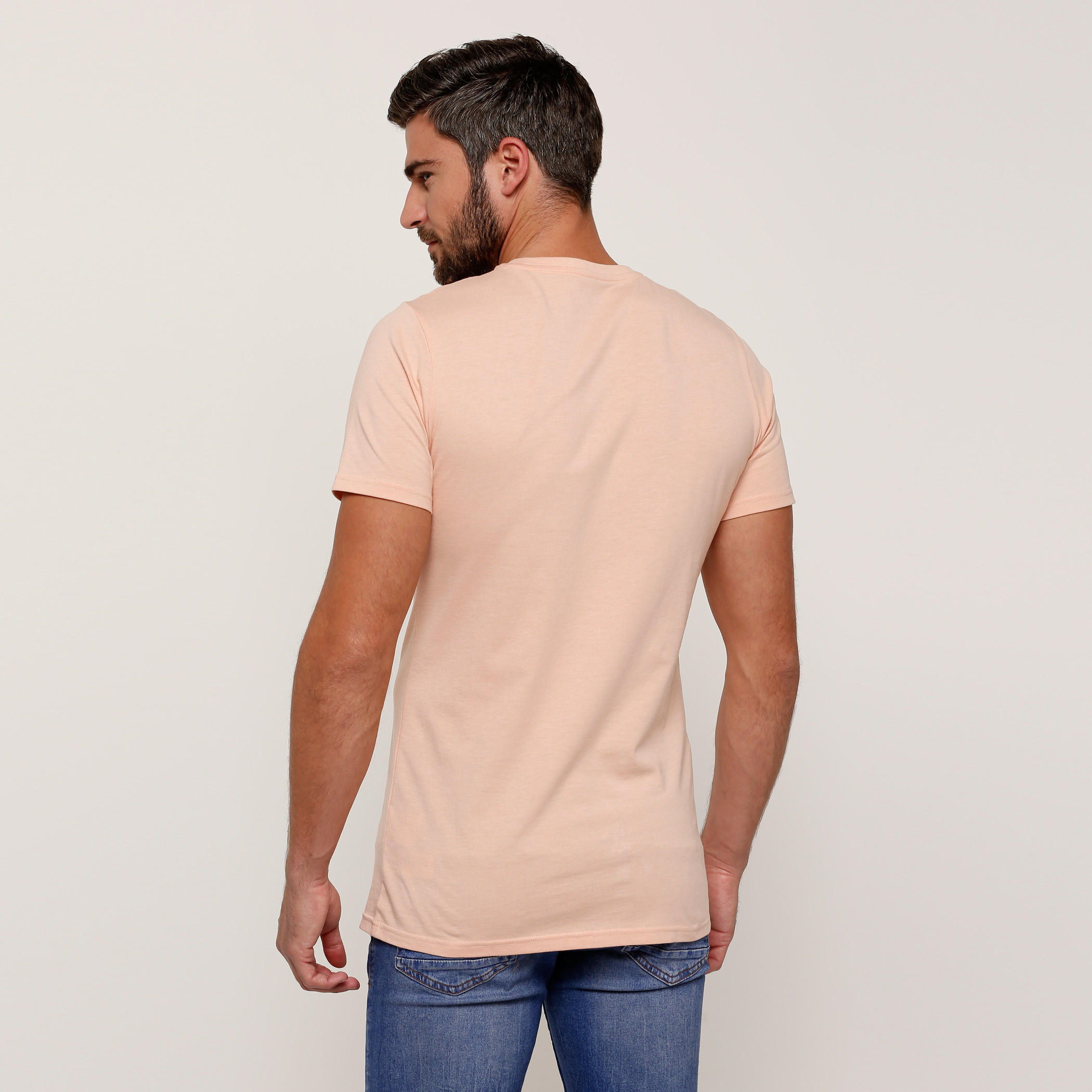 Round Neck Printed T-Shirt with Short Sleeves-men-clothing-tshirtsandpolos-tshirts-image-2