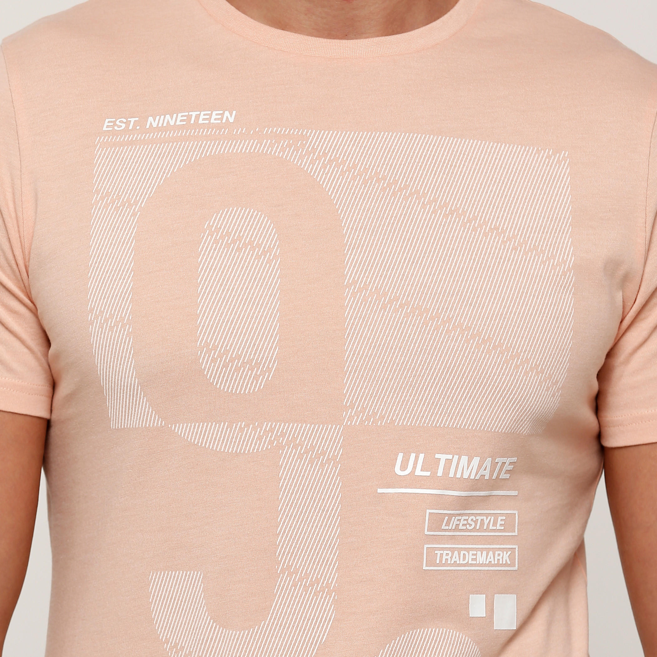 Round Neck Printed T-Shirt with Short Sleeves-men-clothing-tshirtsandpolos-tshirts-image-4