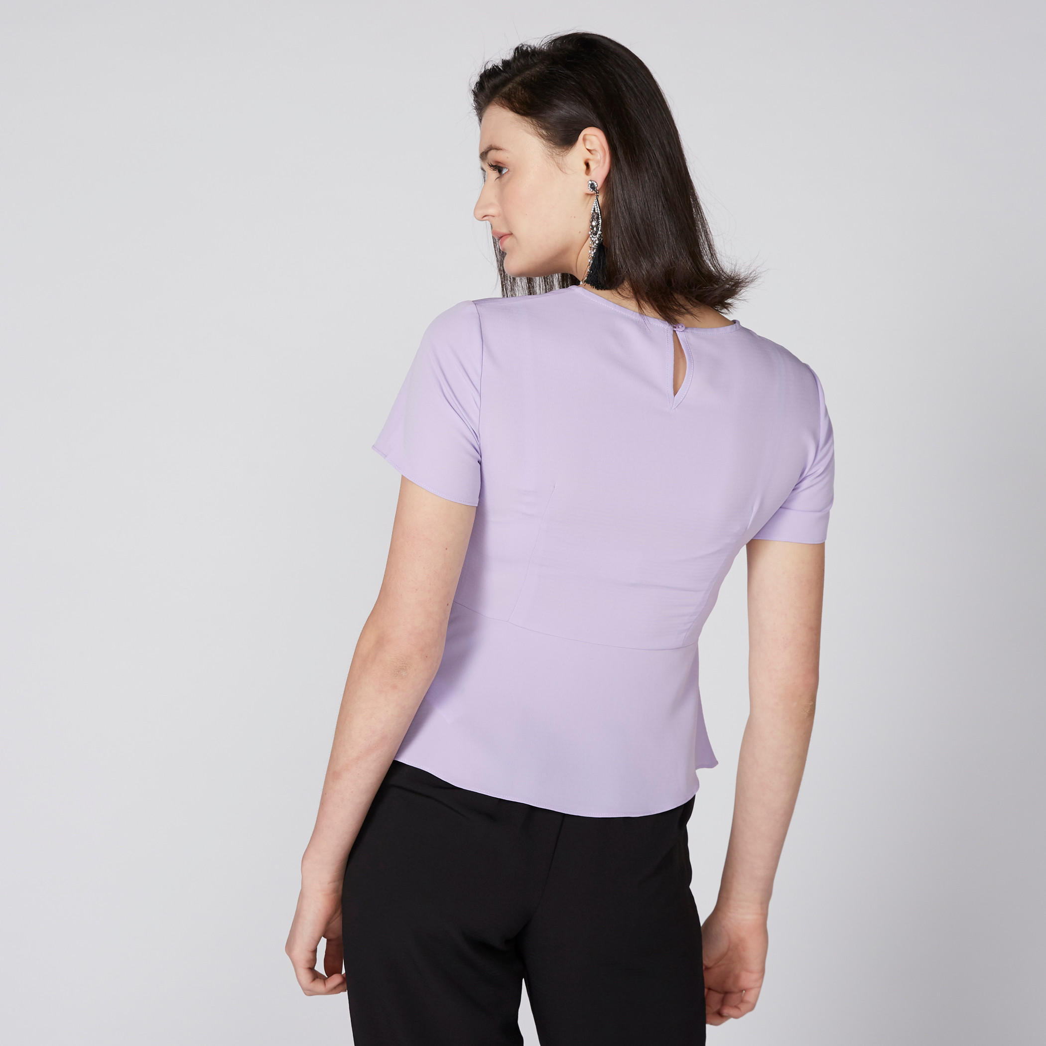 Layered Top with Round Neck and Short Sleeves-women-clothing-shirtsandblouses-blouses-image-4