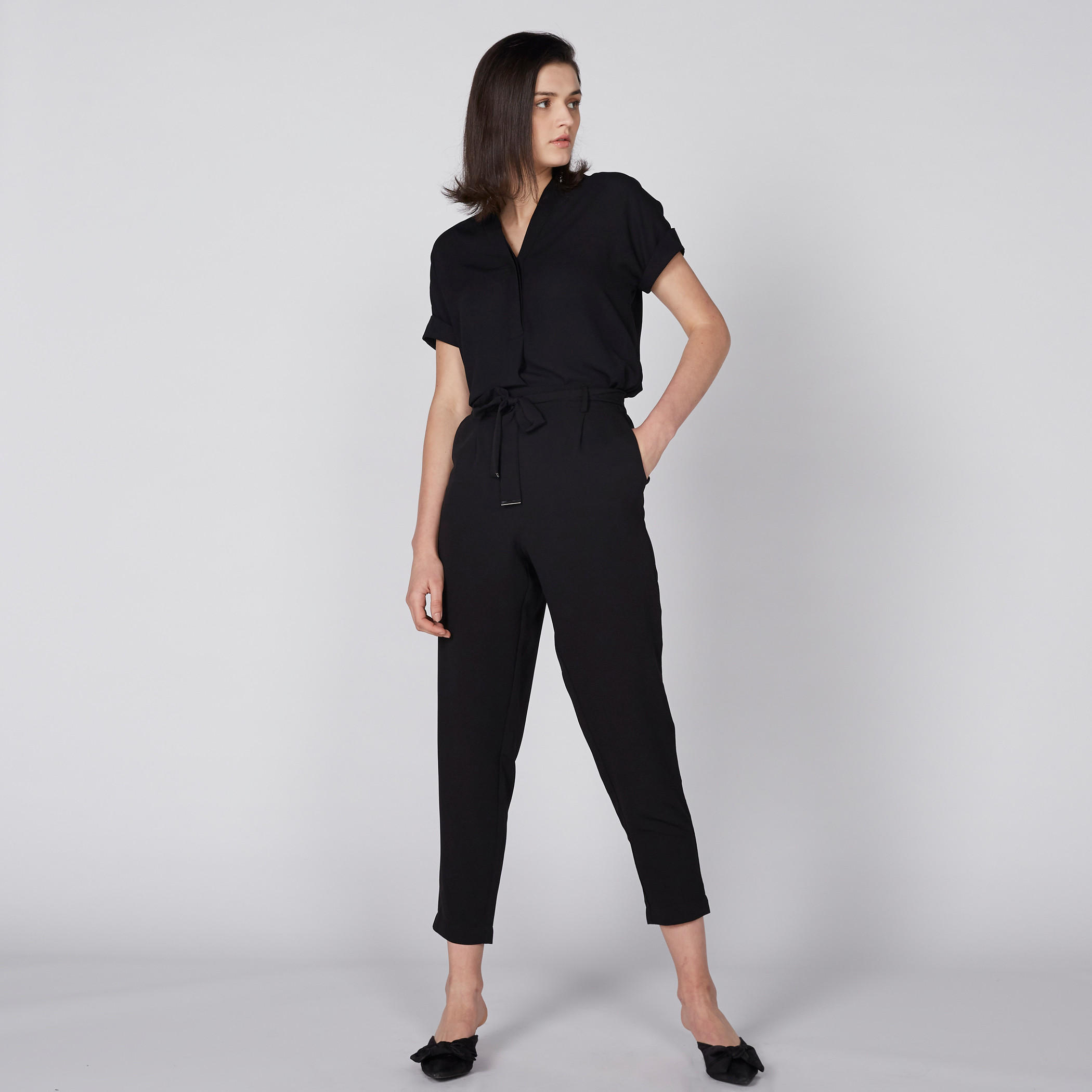 V-Neck Top with Short Sleeves-women-clothing-shirtsandblouses-blouses-image-5