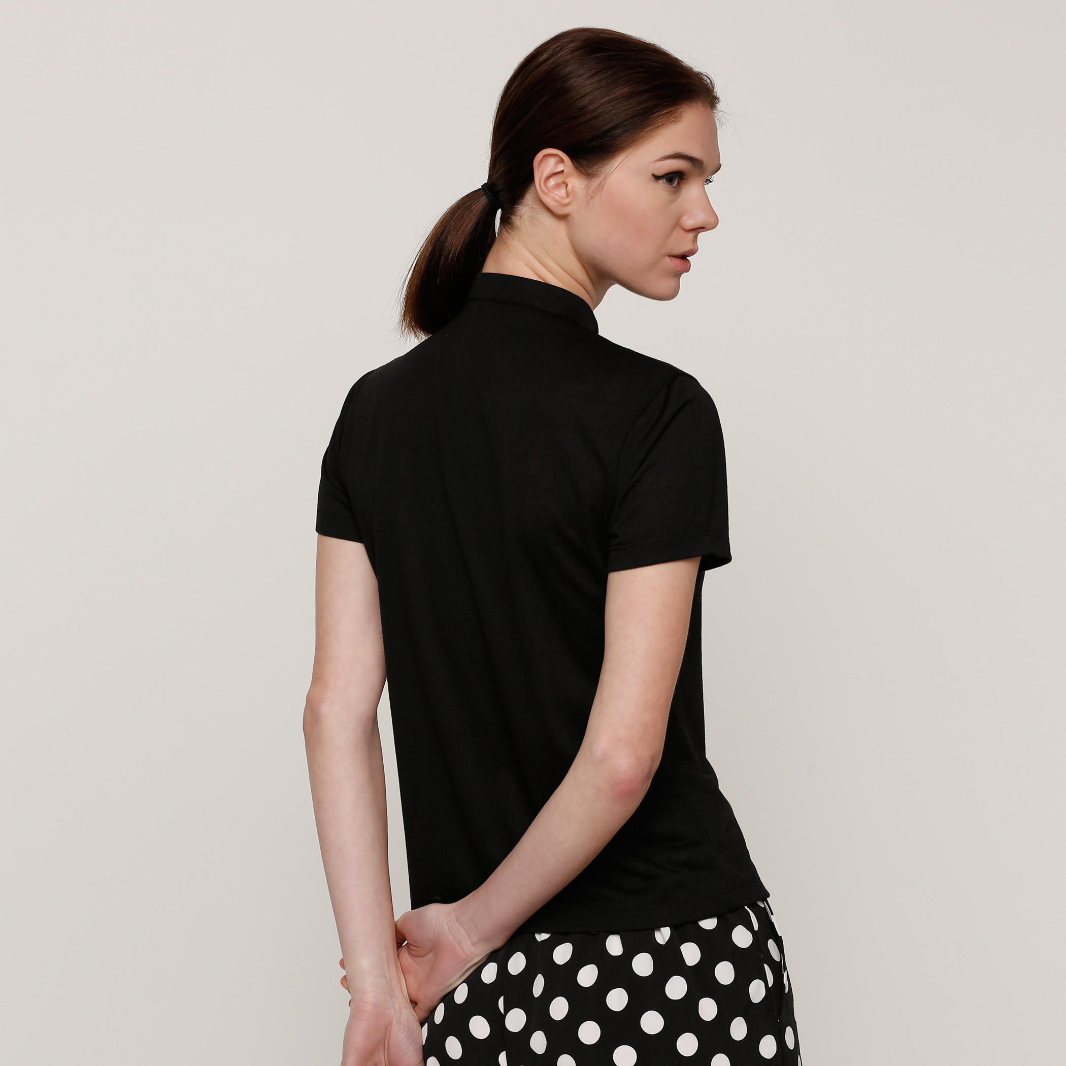 بلوزة بأكمام قصيرة ورباط-women-clothing-shirtsandblouses-blouses-image-2