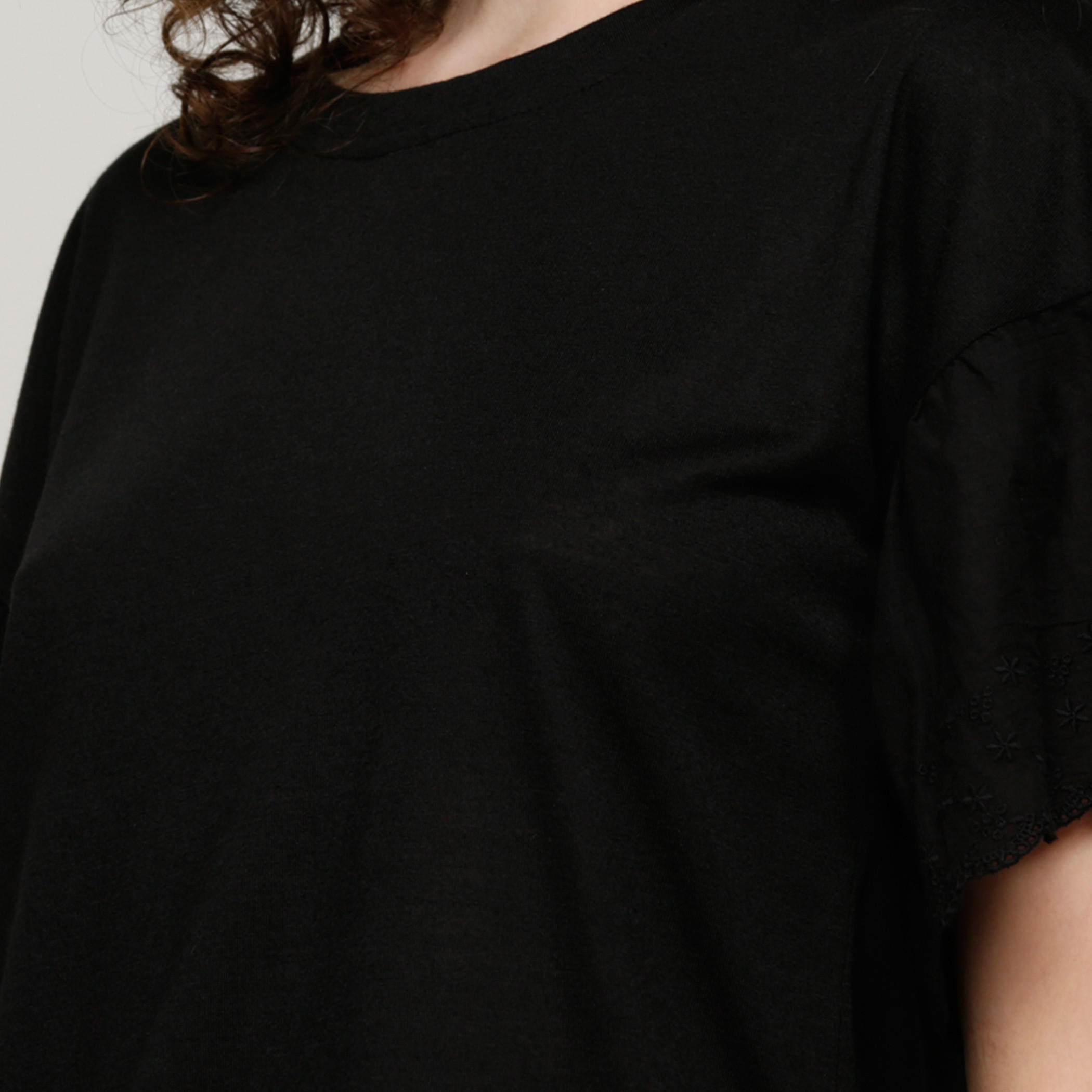 بلوزة بياقة مستديرة وأكمام قصيرة-women-clothing-shirtsandblouses-blouses-image-2
