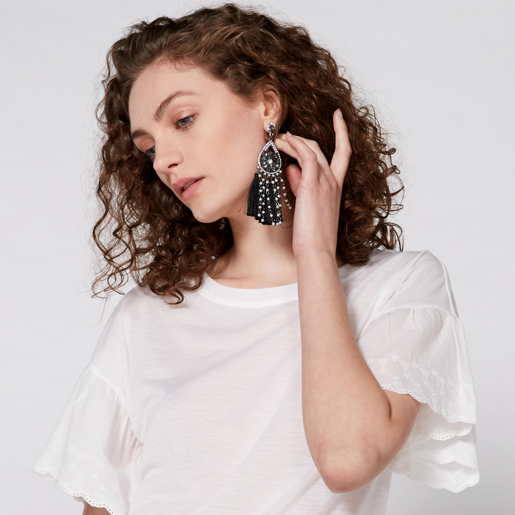 بلوزة بياقة مستديرة وأكمام قصيرة-women-clothing-shirtsandblouses-blouses-image-2
