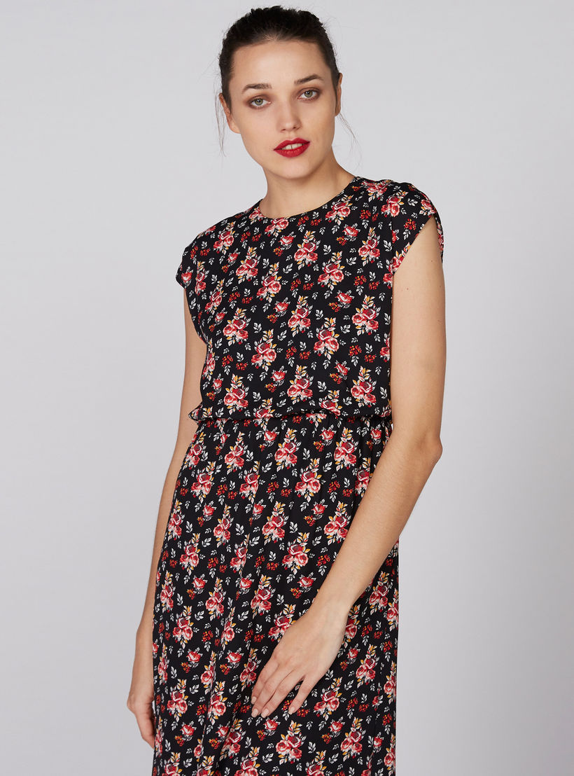 فستان ماكسي بطبعات وأكمام كاب-women-clothing-dresses-image-2