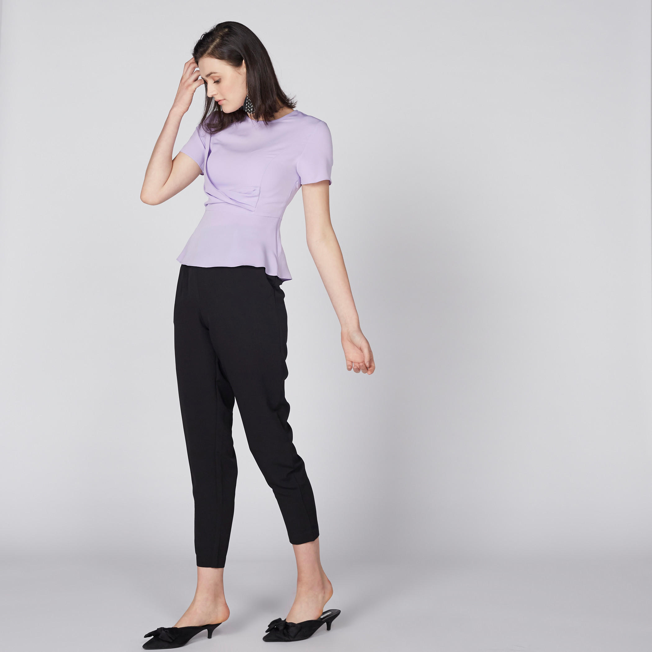 Round Neck Top with Short Sleeves-women-clothing-shirtsandblouses-blouses-image-5