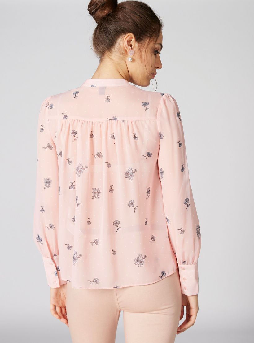 قميص بياقة ماندارين وأكمام طويلة وطبعات-women-clothing-shirtsandblouses-shirts-image-1