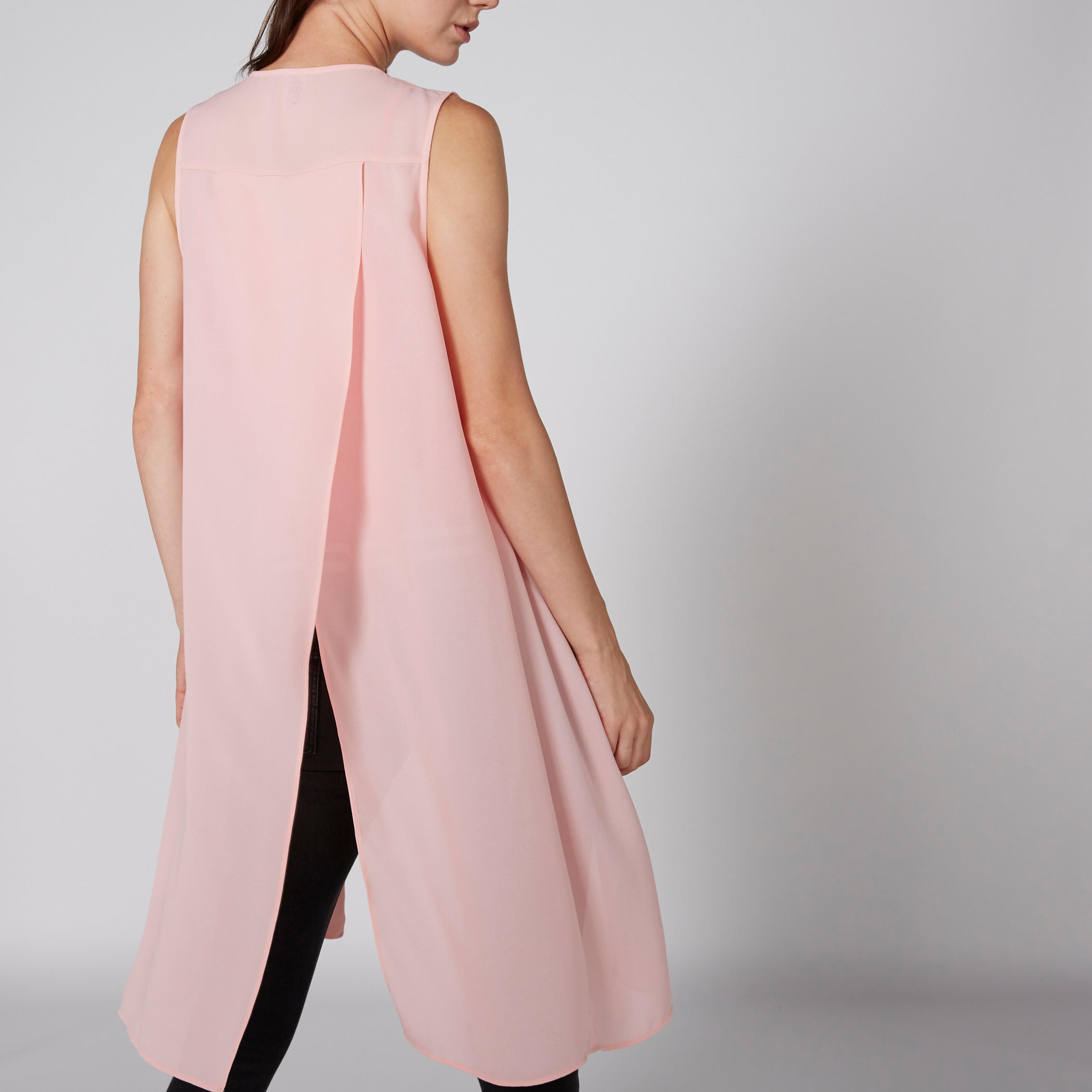 سترة طبقات دون أكمام مفتوحة من الأمام-women-winterwear-cardigansandjumpers-cardigans-image-5