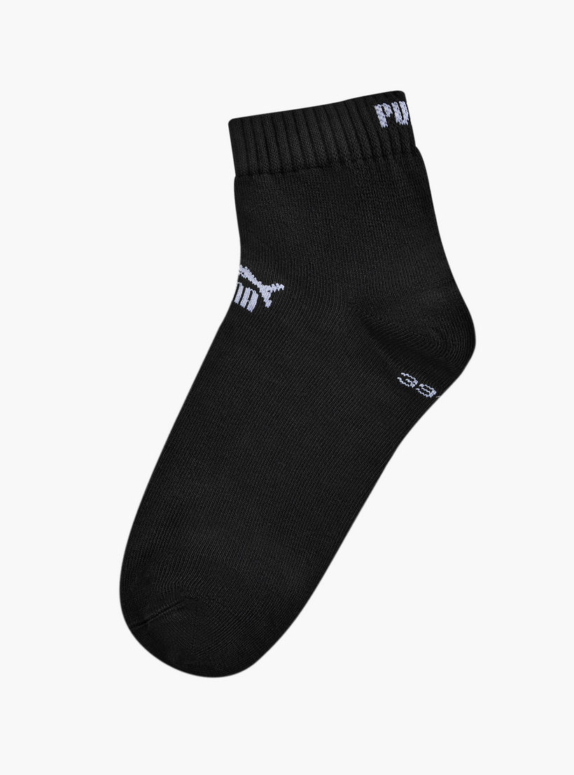 PUMA Logo Print Ankle Length Socks - Set of 3-men-socks-image-2