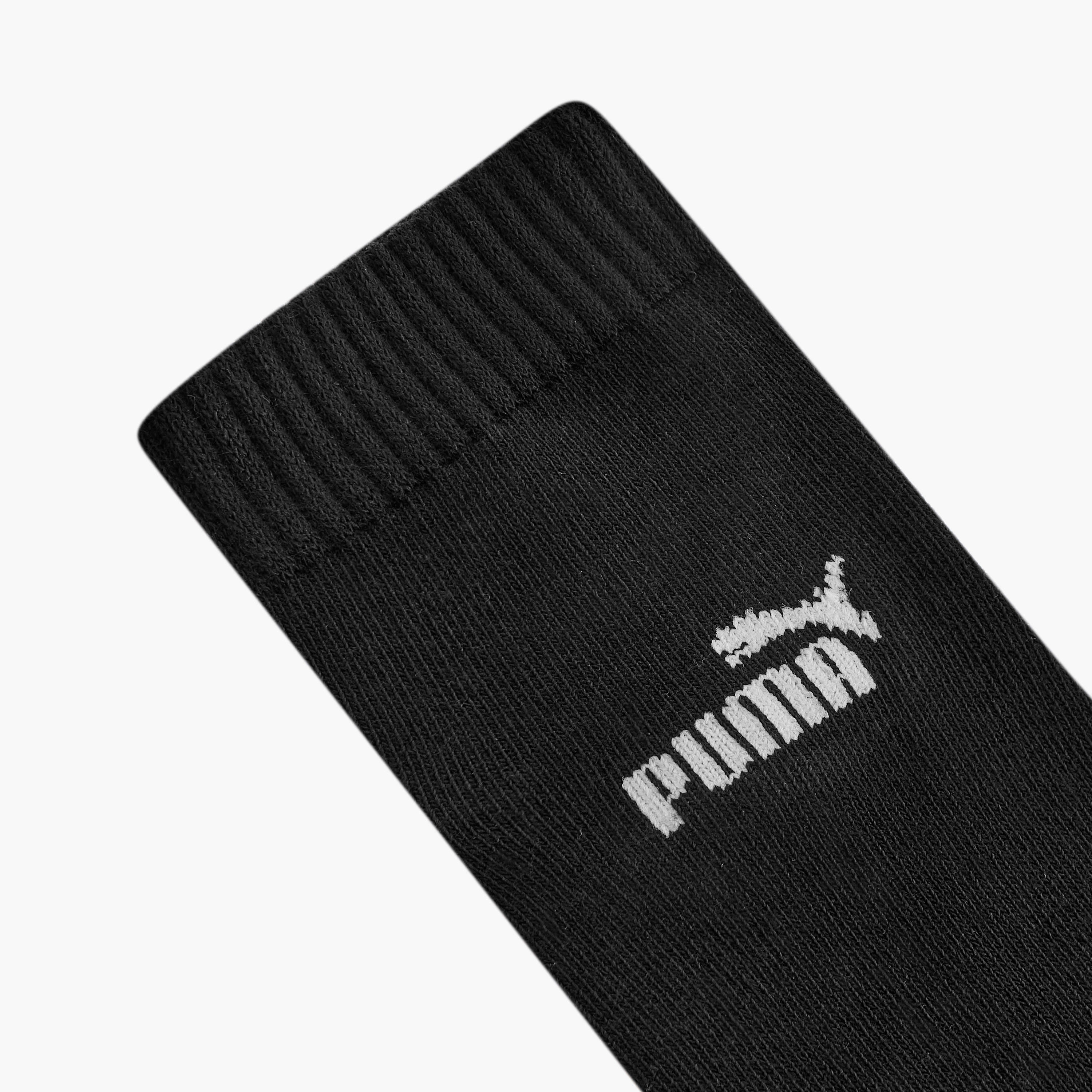 طقم جوارب 3 أزواج بطول الكاحل وبطبعات شعار من بوما-men-socks-image-6
