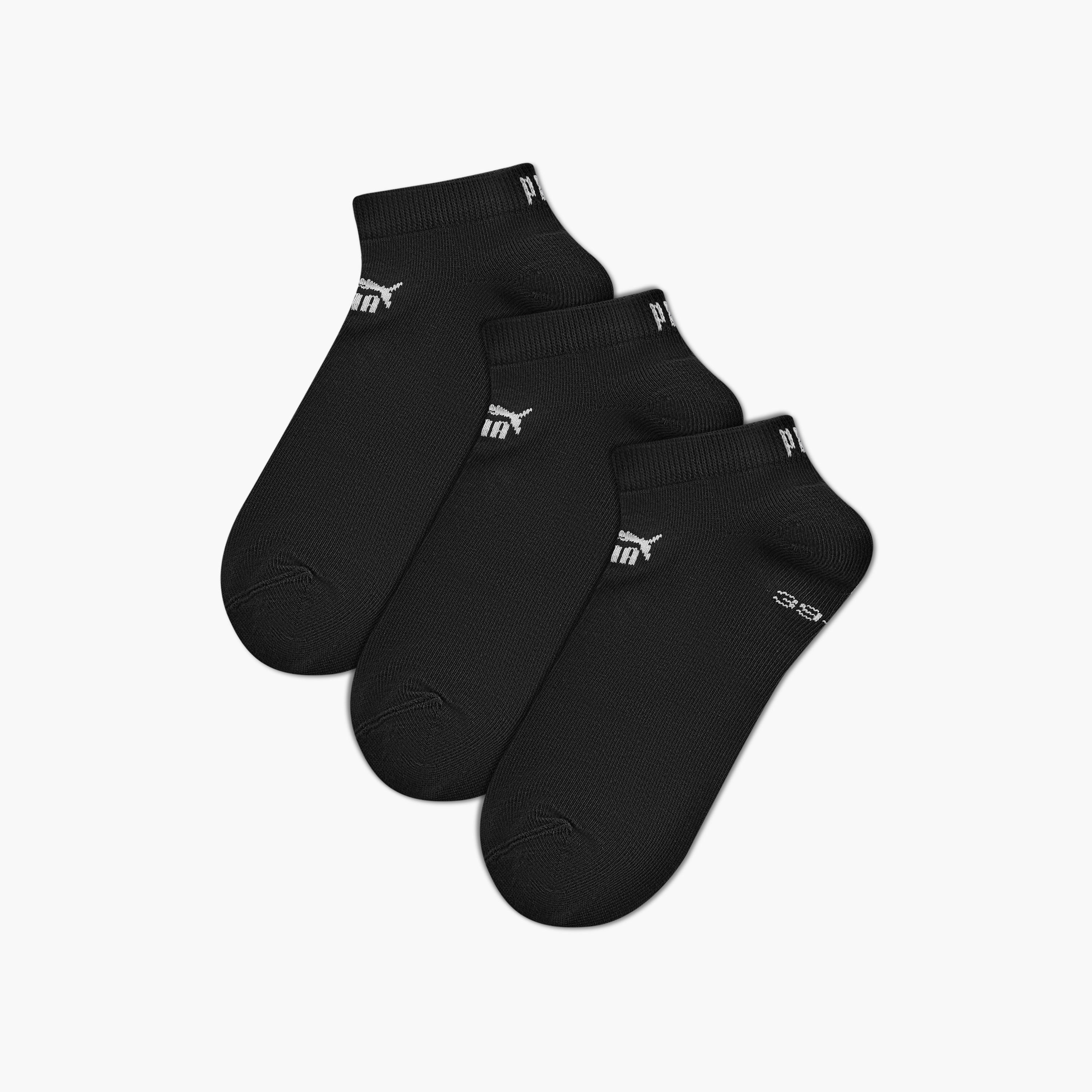 PUMA Logo Print Ankle Length Socks - Set of 3-men-socks-image-1
