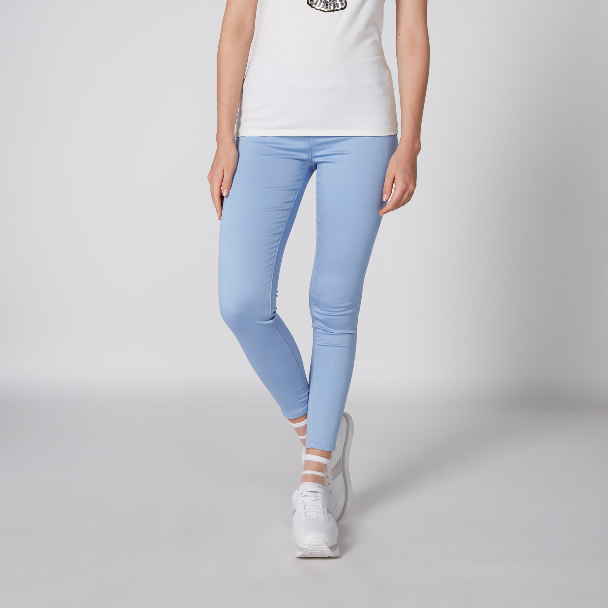 Full Length Jeggings with Elasticised Waistband and Pocket Detail-women-clothing-bottoms-leggings-image-1