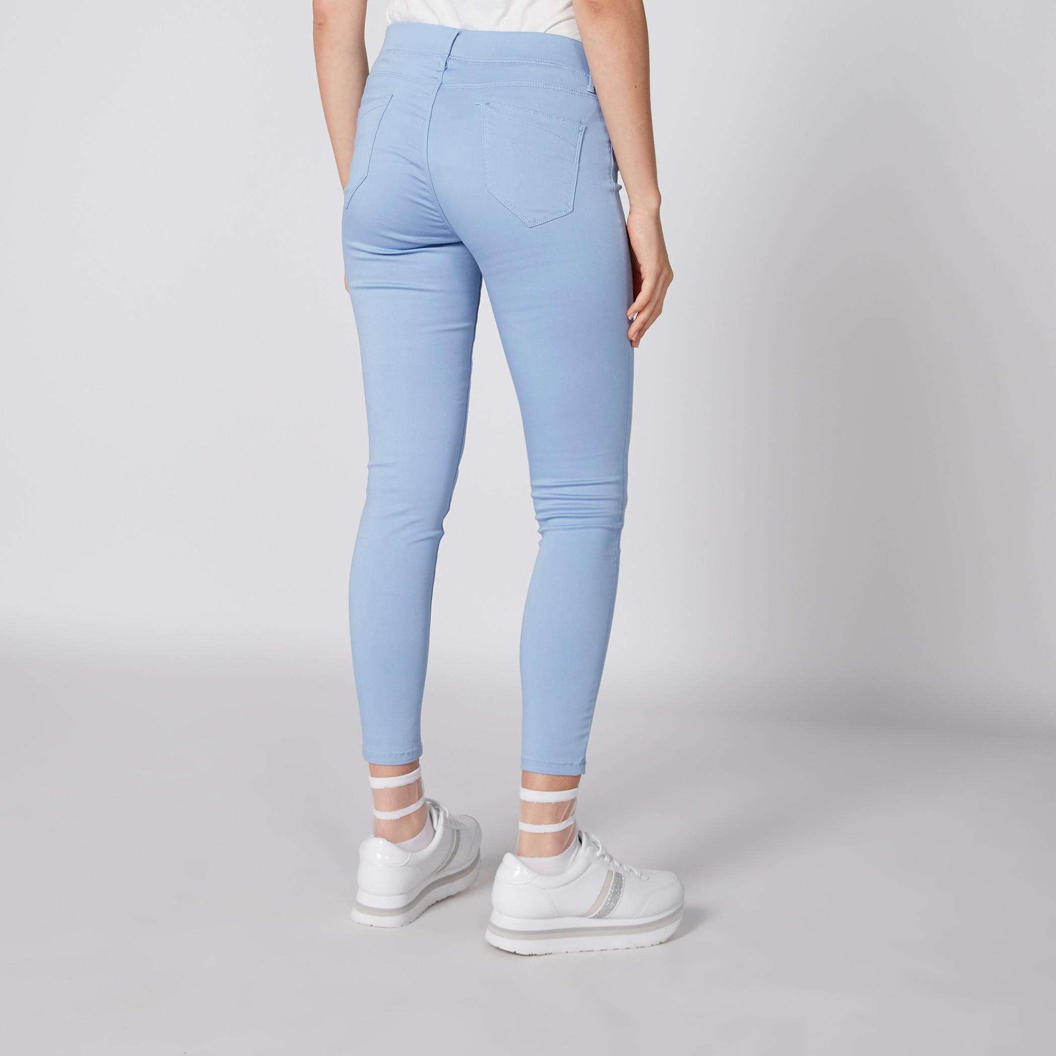Full Length Jeggings with Elasticised Waistband and Pocket Detail-women-clothing-bottoms-leggings-image-2