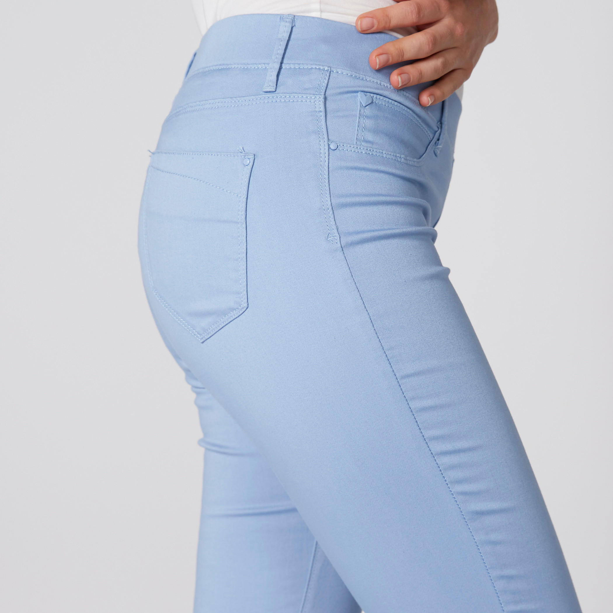 Full Length Jeggings with Elasticised Waistband and Pocket Detail-women-clothing-bottoms-leggings-image-4