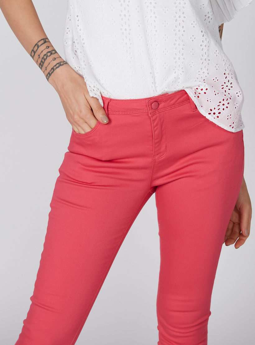 Full Length Chinos with Button Closure and Pocket Detail-women-clothing-bottoms-trousers-image-3