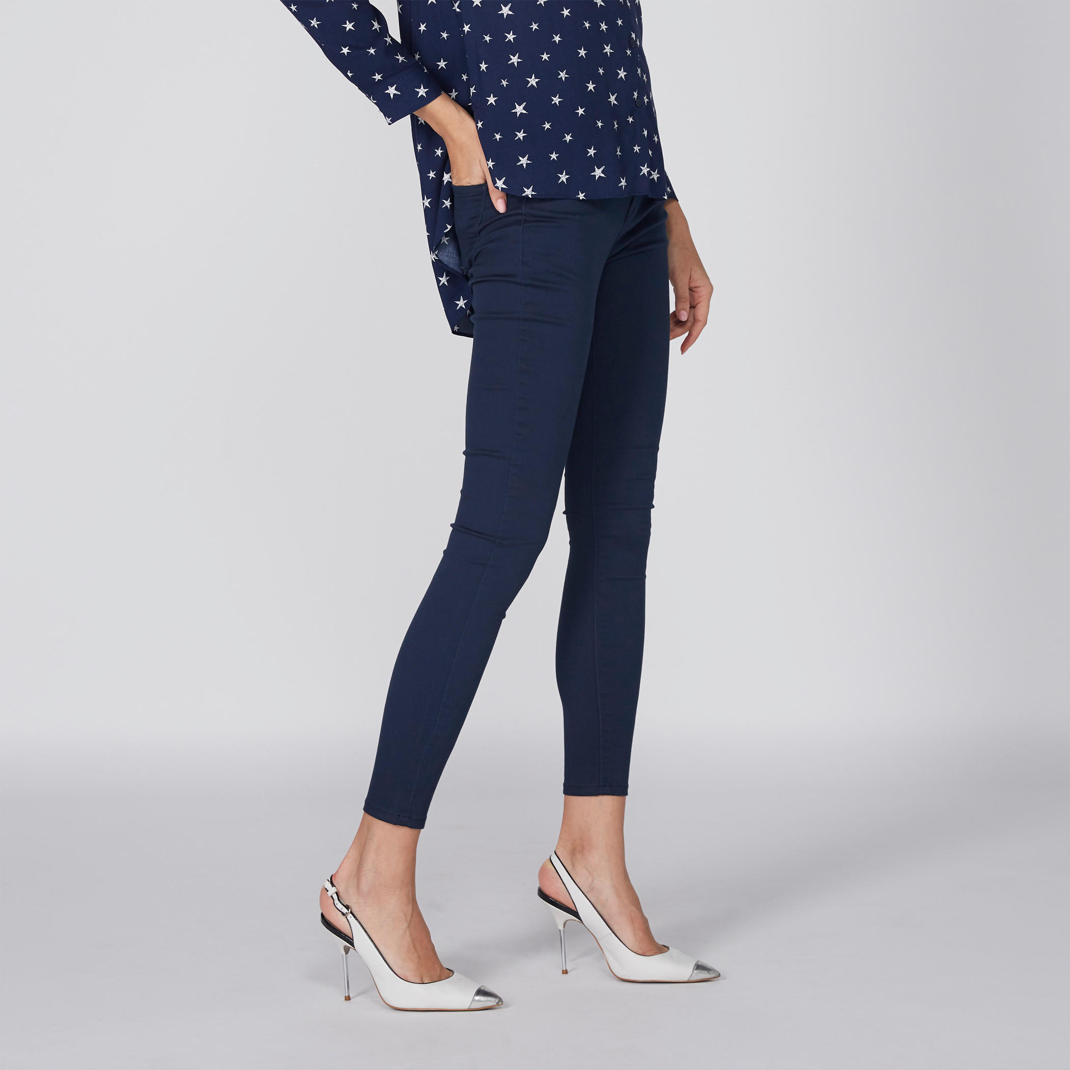 Pocket Detail Chinos with Button Closure-women-clothing-bottoms-trousers-image-3