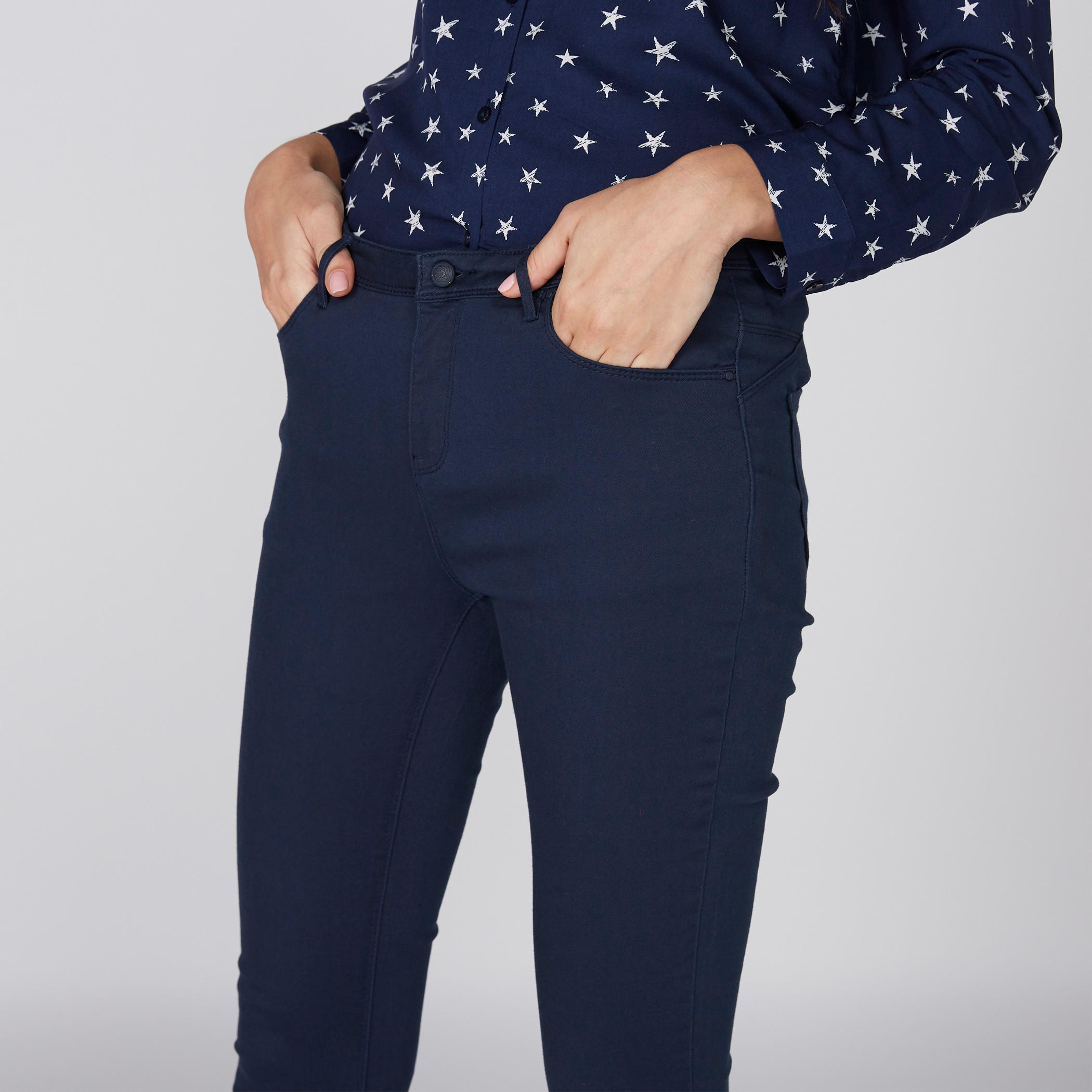 Pocket Detail Chinos with Button Closure-women-clothing-bottoms-trousers-image-4