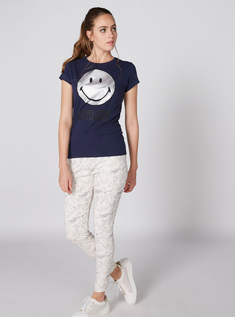 Printed Full Length Jeggings with Elasticised Waistband-women-clothing-bottoms-leggings-image-4
