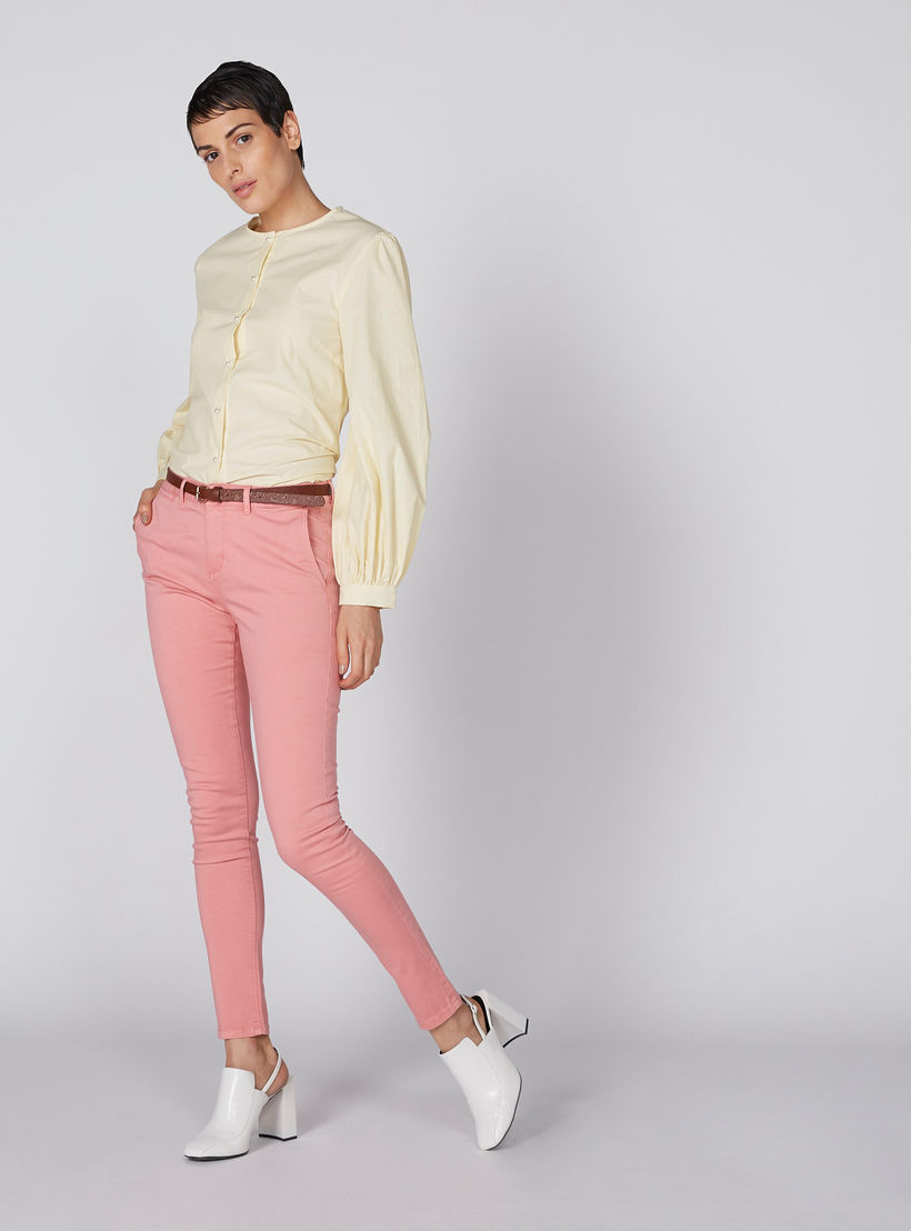 بنطال شينو طويل بزر إغلاق وجيوب-women-clothing-bottoms-trousers-image-3