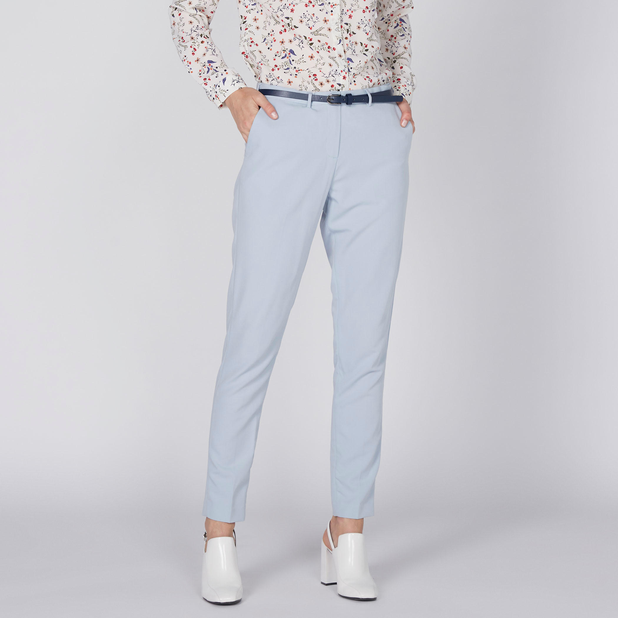 بنطال طويل بحزام وجيوب-women-clothing-bottoms-trousers-image-1