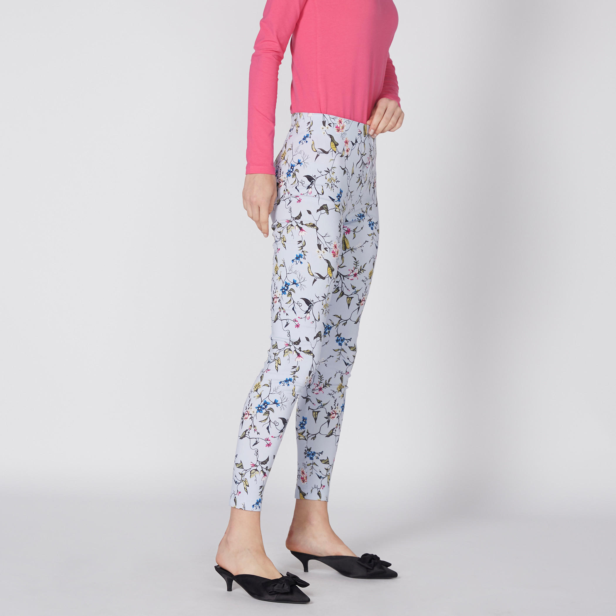 Printed Full Length Leggings with Elasticized Waistband-women-clothing-bottoms-leggings-image-3