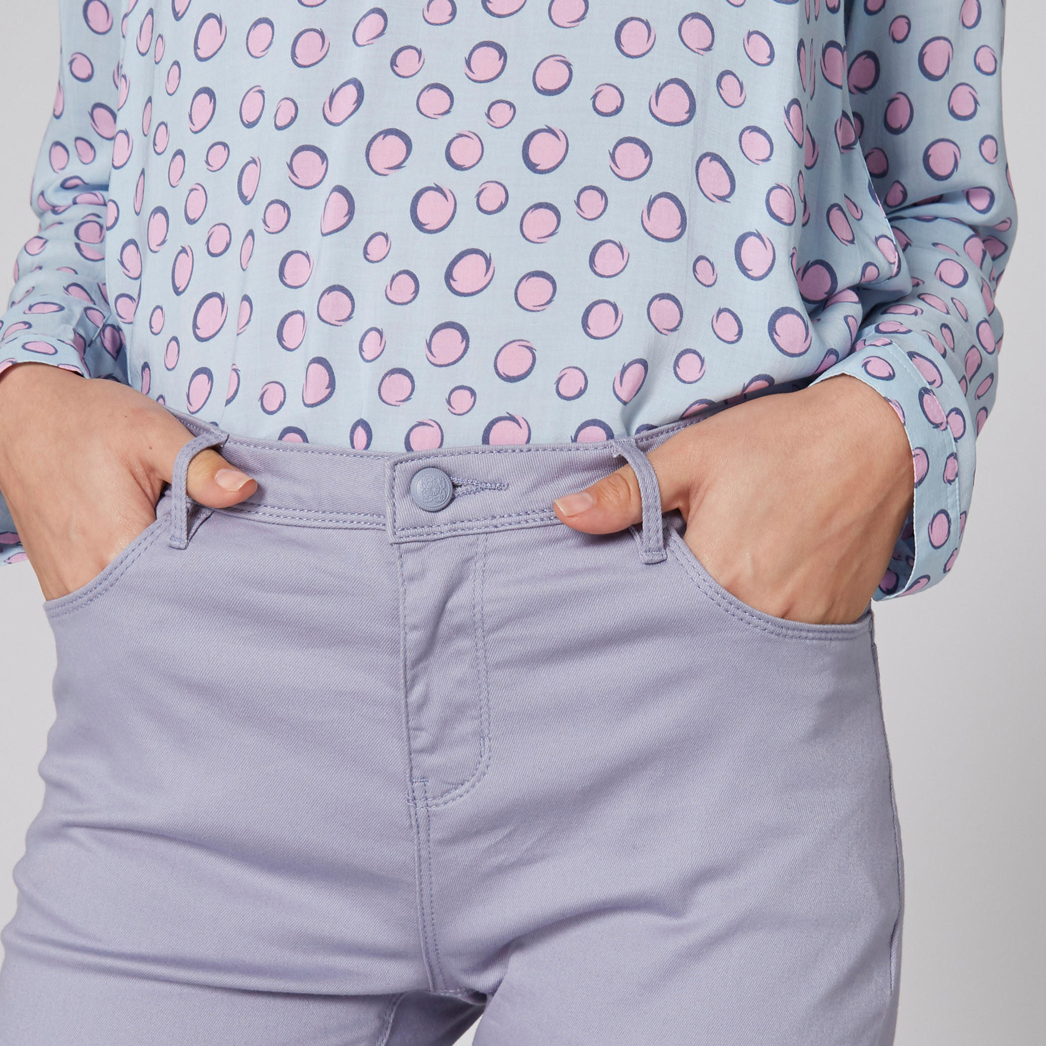 بنطال طويل بزر إغلاق وجيوب-women-clothing-bottoms-trousers-image-5