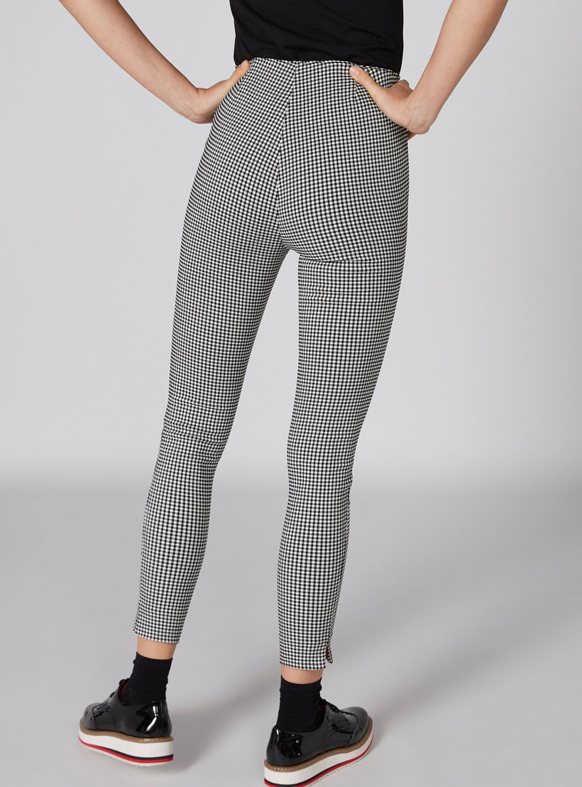 بنطال طويل كاروهات بقصّة ضيّقة وسحاب إغلاق وفتحة-women-clothing-bottoms-leggings-image-2