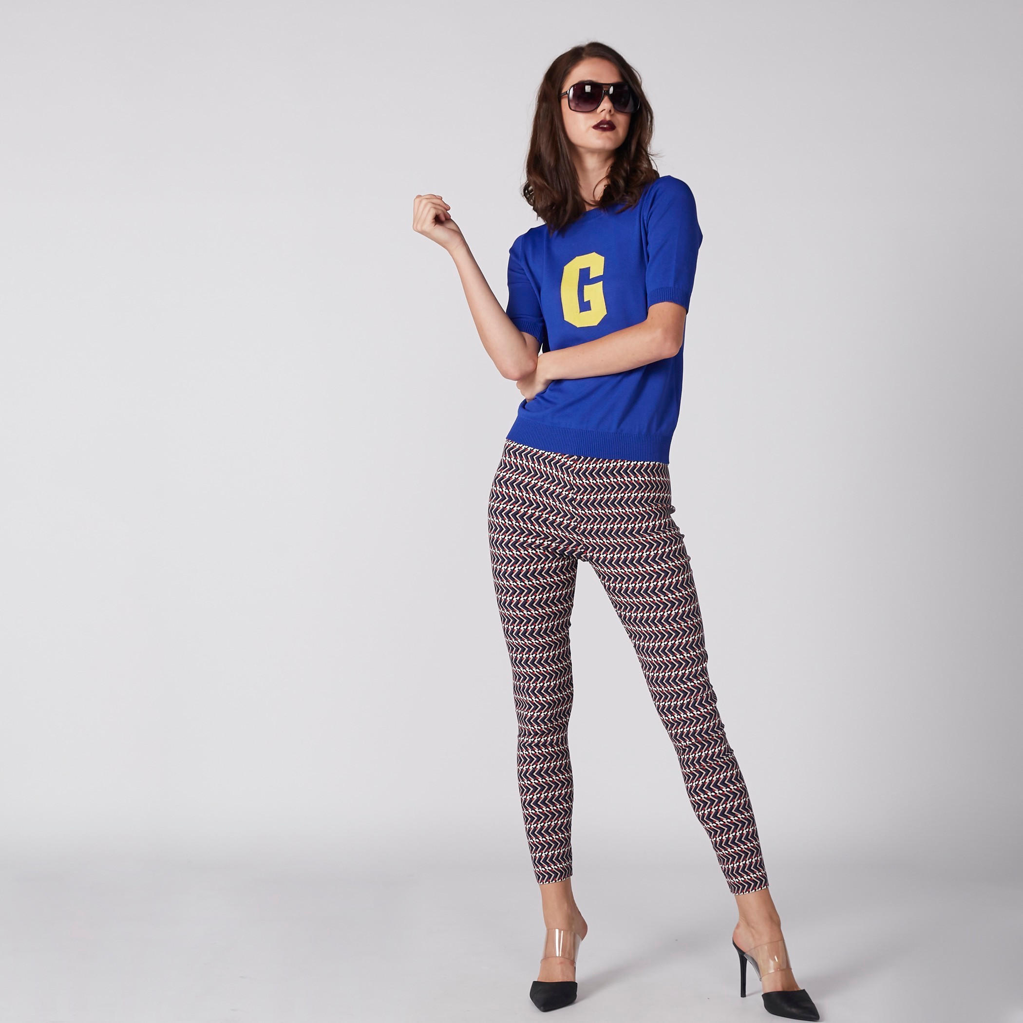 Printed Leggings with Elasticised Waistband-women-clothing-bottoms-leggings-image-1