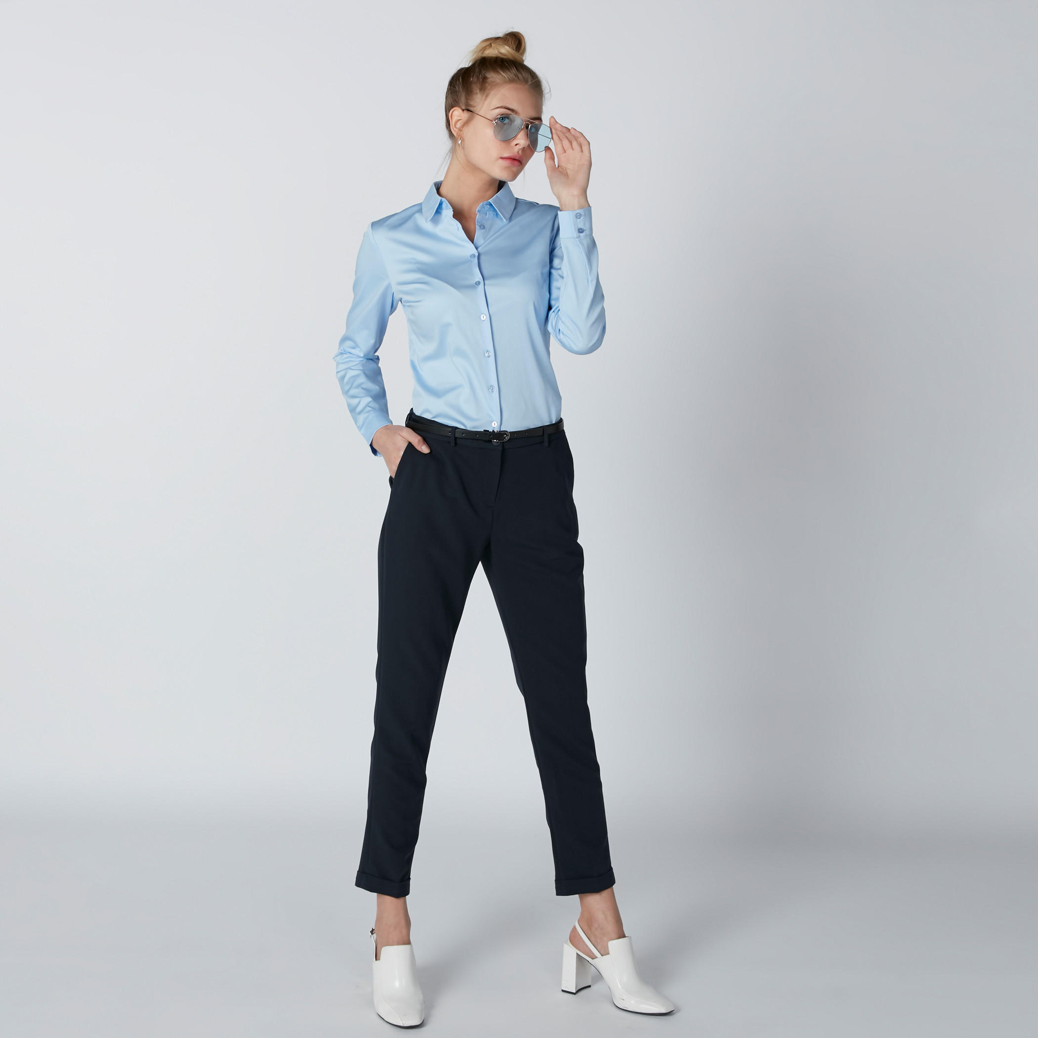 بنطال بزر إغلاق وجيوب-women-clothing-bottoms-trousers-image-1