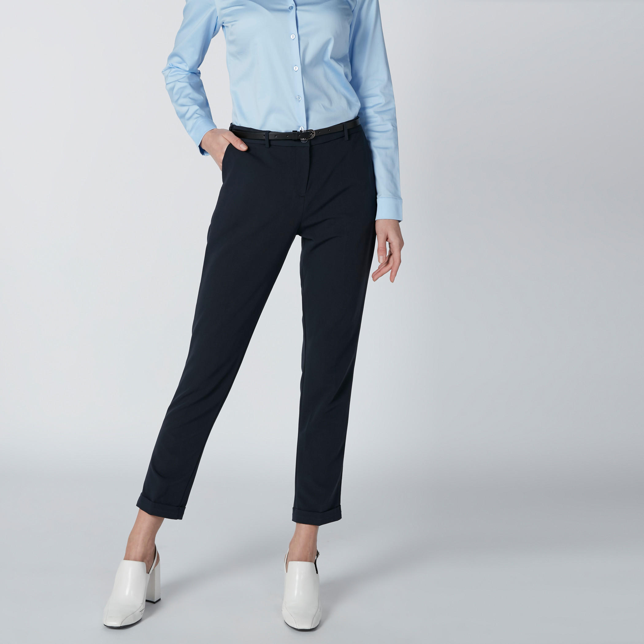 بنطال بزر إغلاق وجيوب-women-clothing-bottoms-trousers-image-3