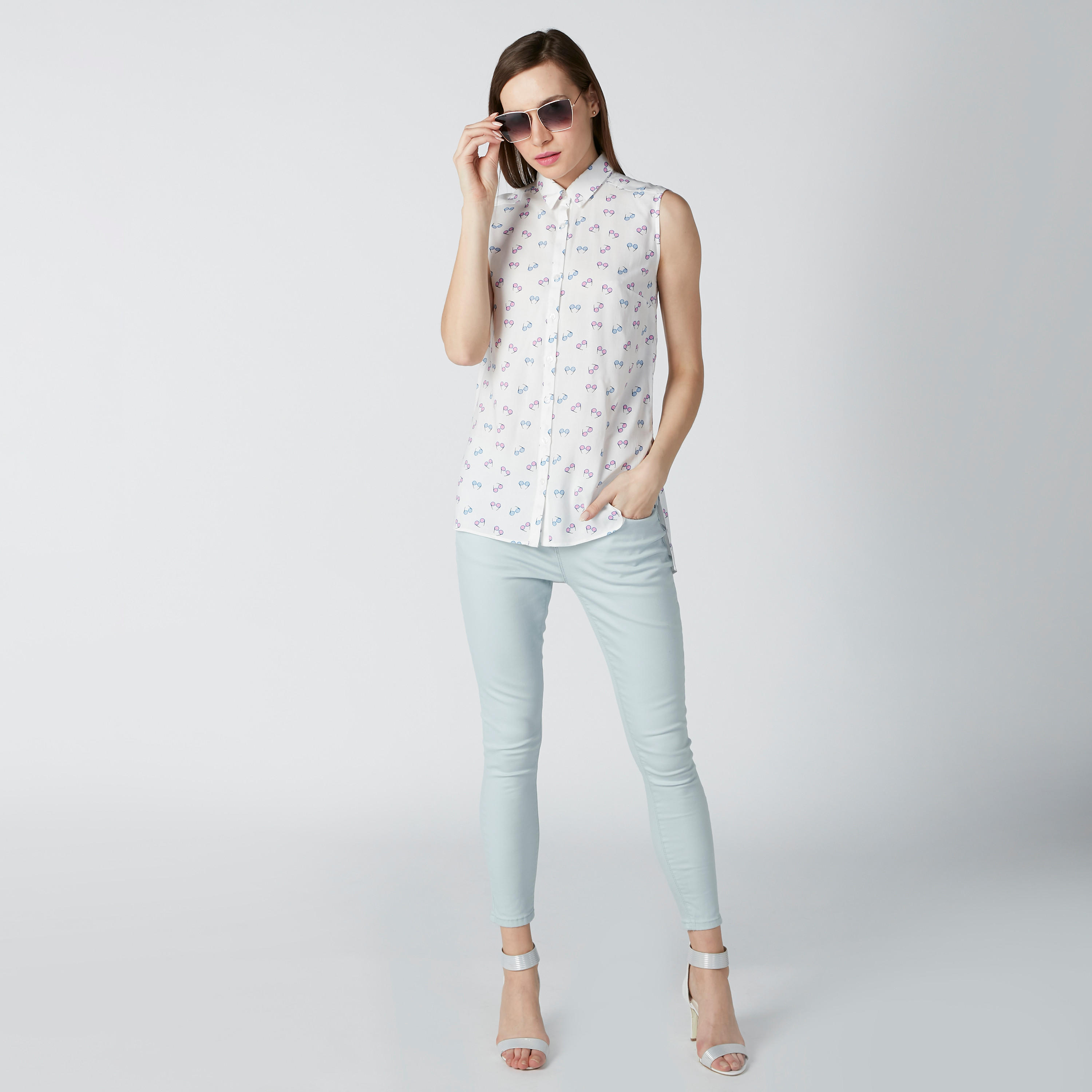 بنطال شينو بخصر متوسط الارتفاع وجيوب-women-clothing-bottoms-trousers-image-1