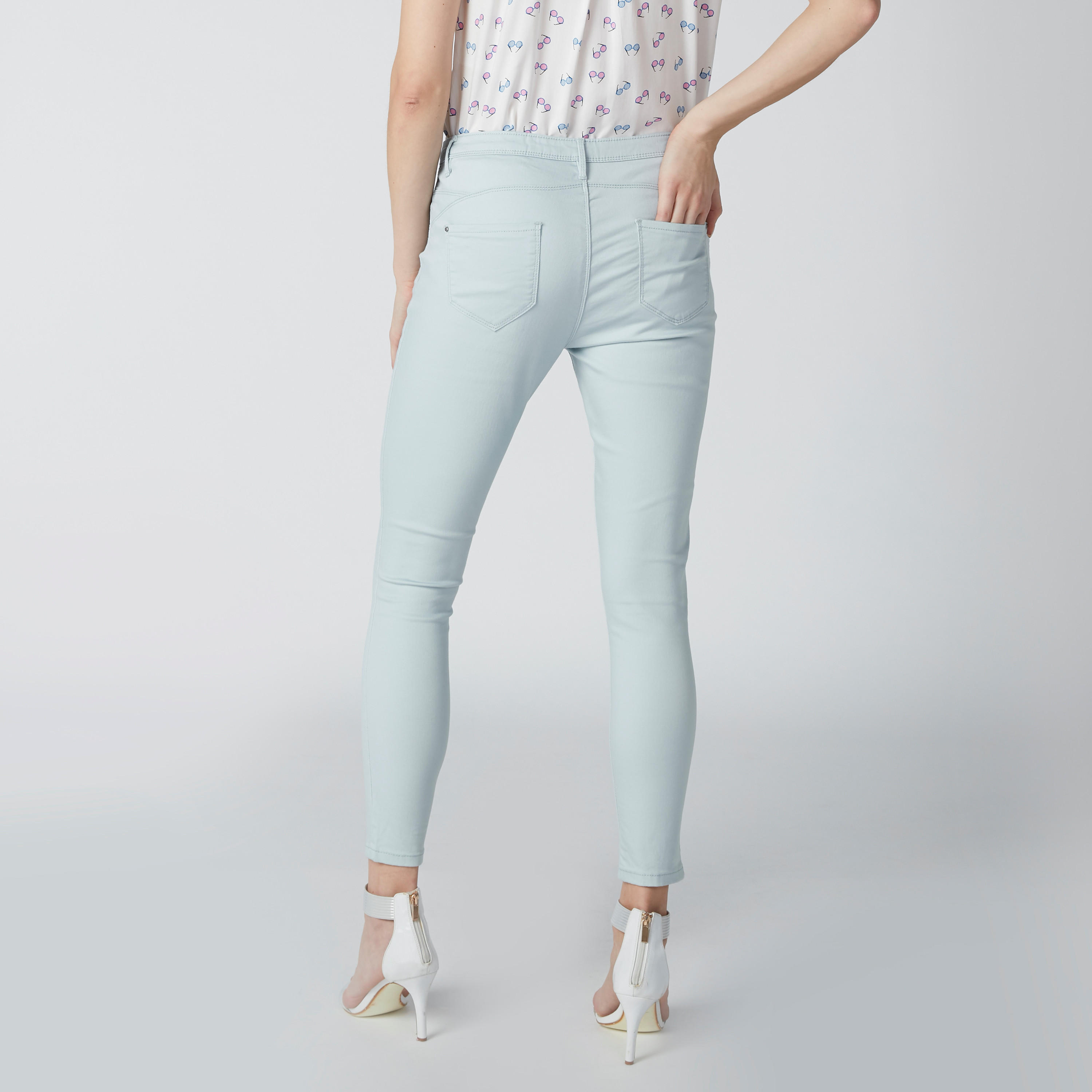 بنطال شينو بخصر متوسط الارتفاع وجيوب-women-clothing-bottoms-trousers-image-2