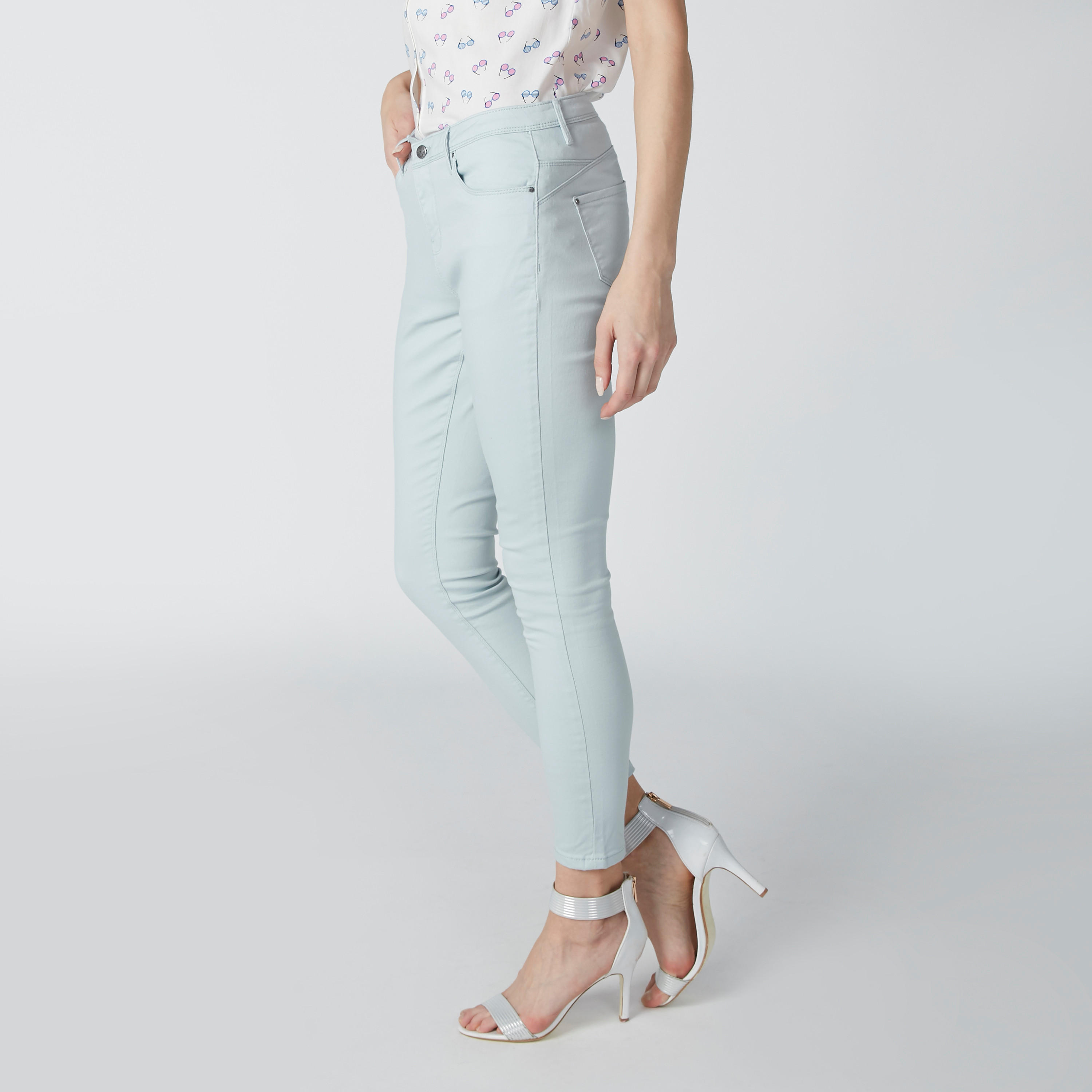 بنطال شينو بخصر متوسط الارتفاع وجيوب-women-clothing-bottoms-trousers-image-4