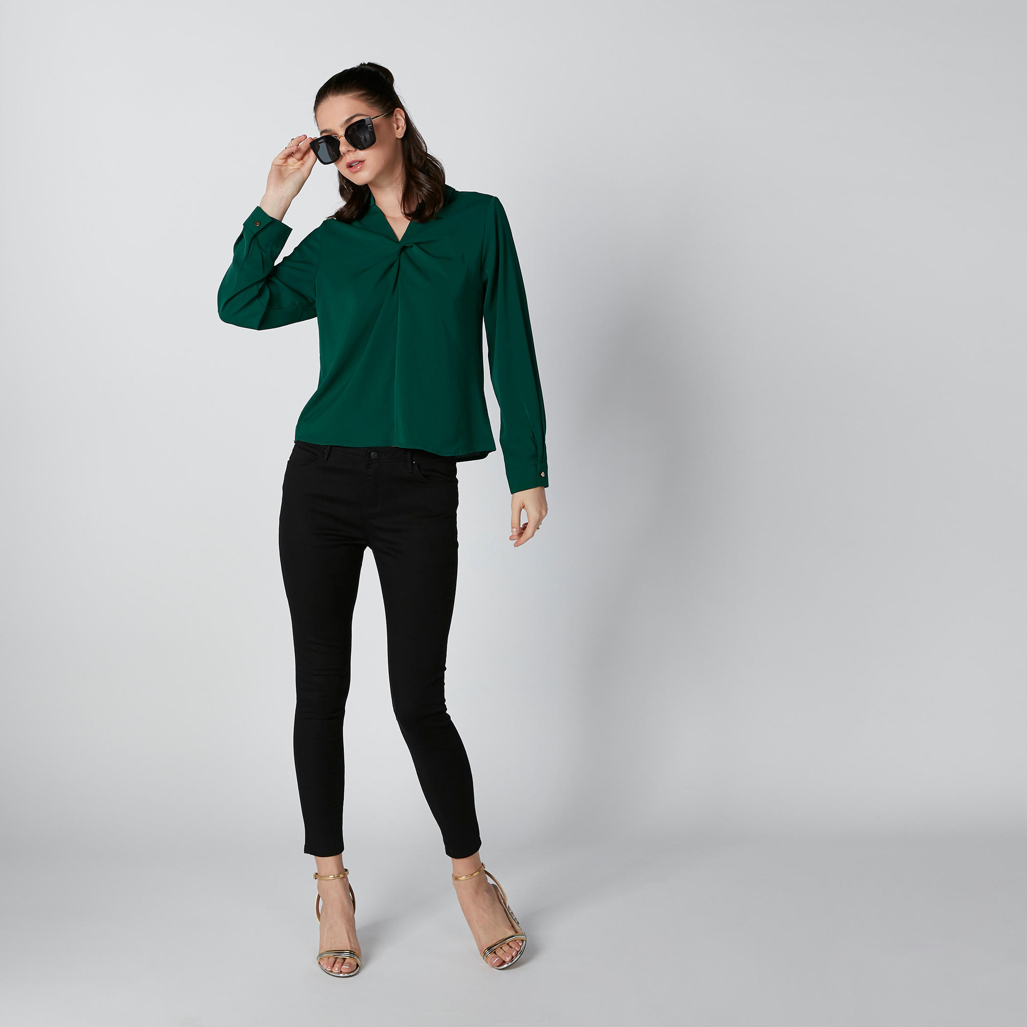 بنطال شينو بخصر متوسط الارتفاع وجيوب-women-clothing-bottoms-trousers-image-6