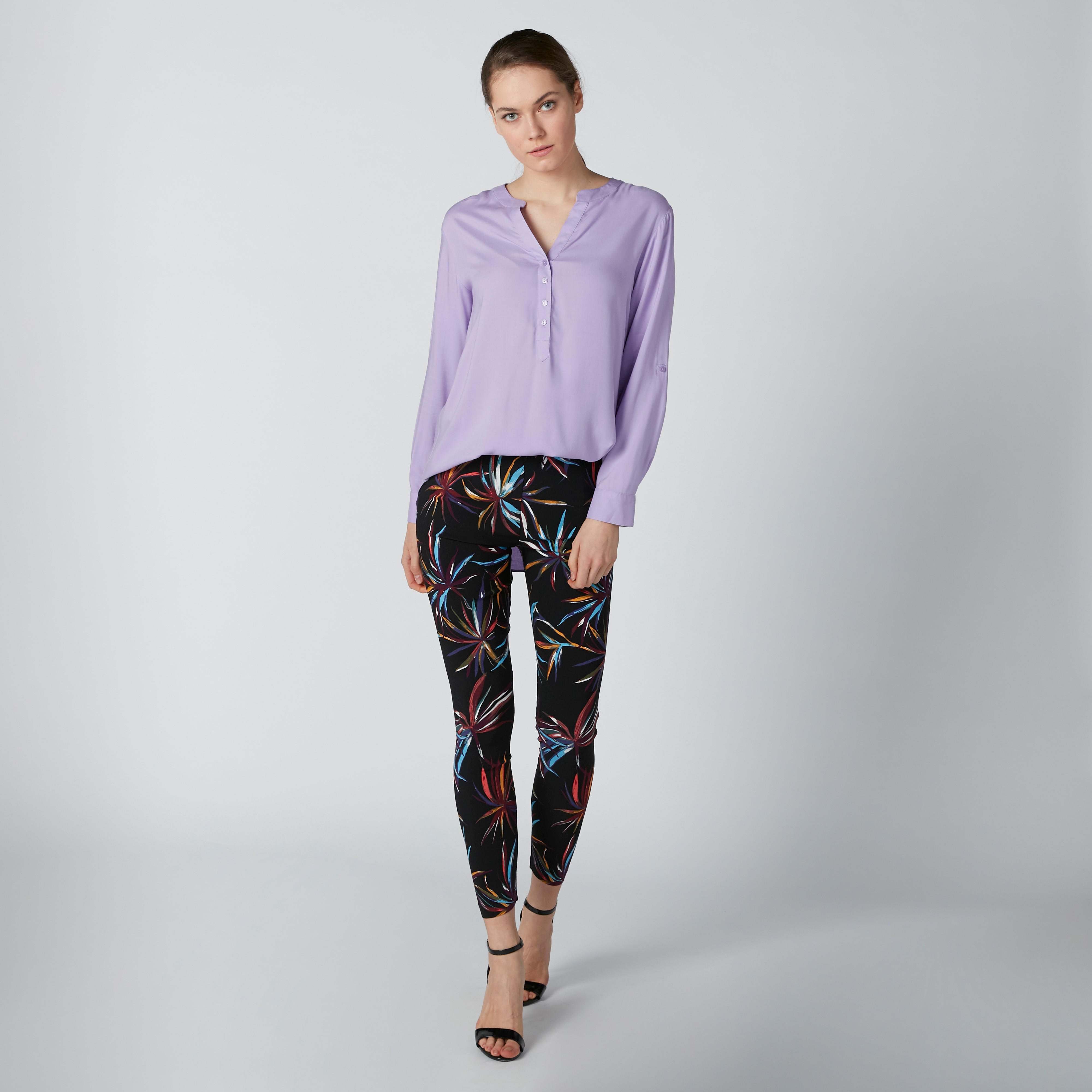 Printed Leggings in Skinny Fit with Elasticised Waistband-women-clothing-bottoms-leggings-image-2