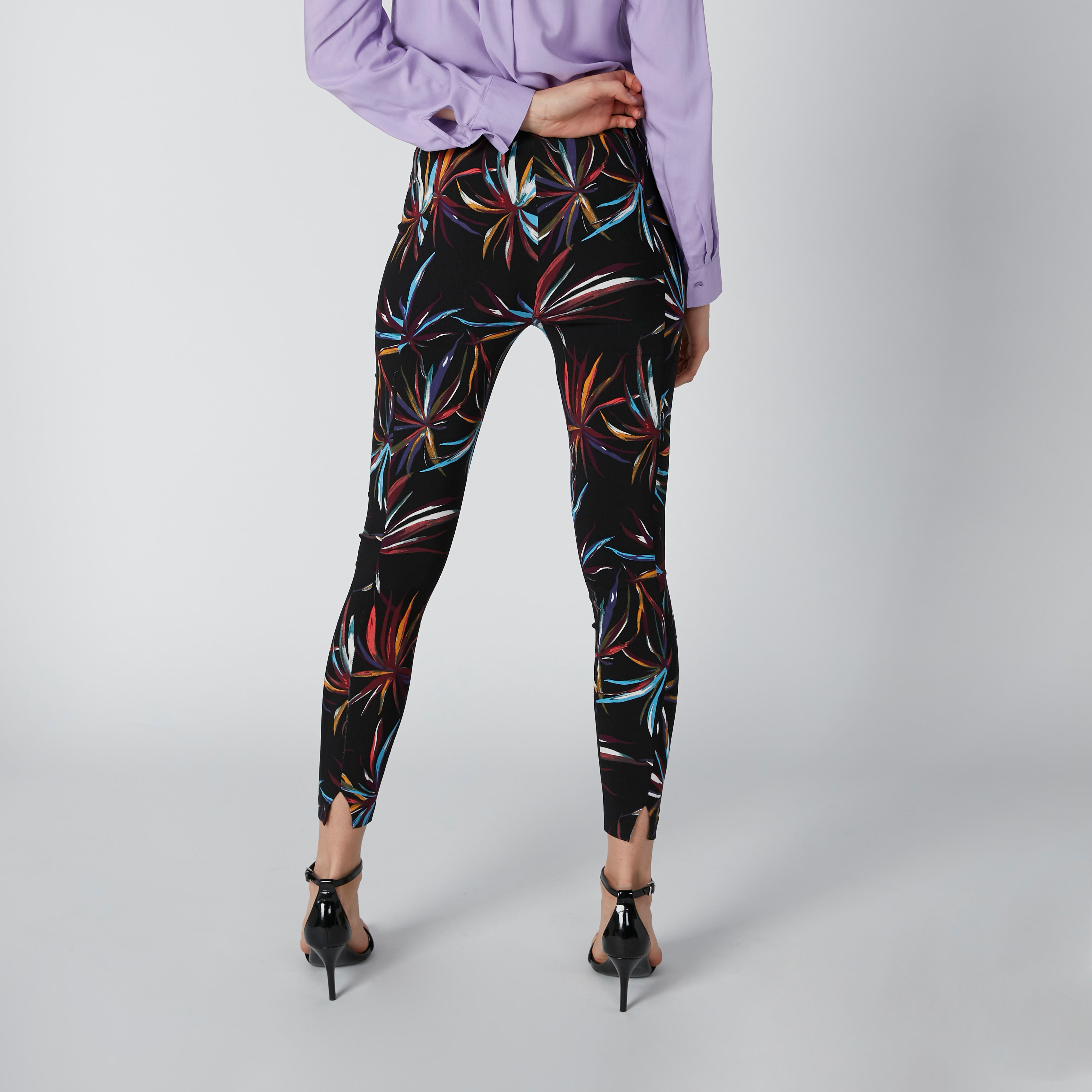 Printed Leggings in Skinny Fit with Elasticised Waistband-women-clothing-bottoms-leggings-image-3