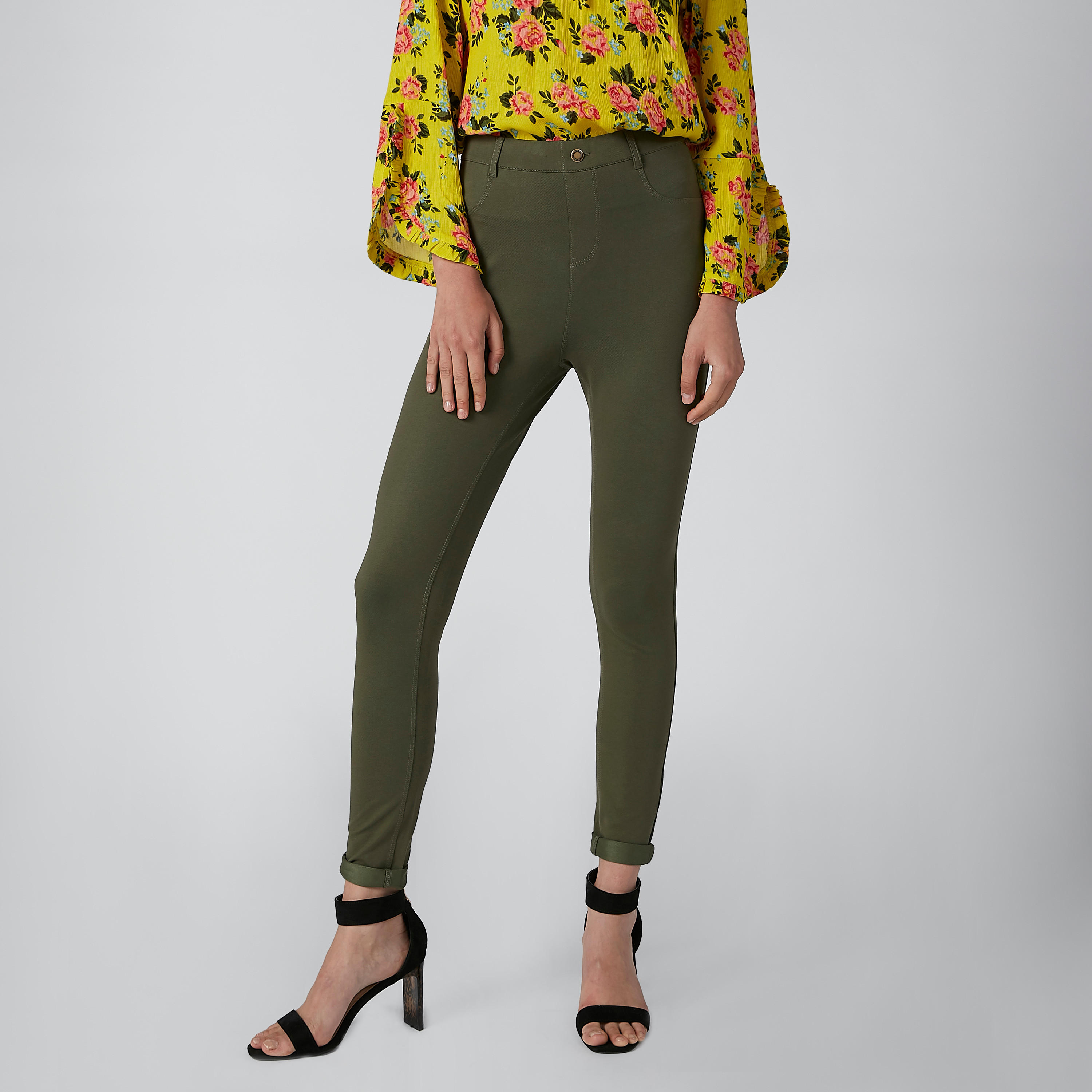 بنطال سادة بقصّة سليم وجيوب-women-clothing-bottoms-leggings-image-3