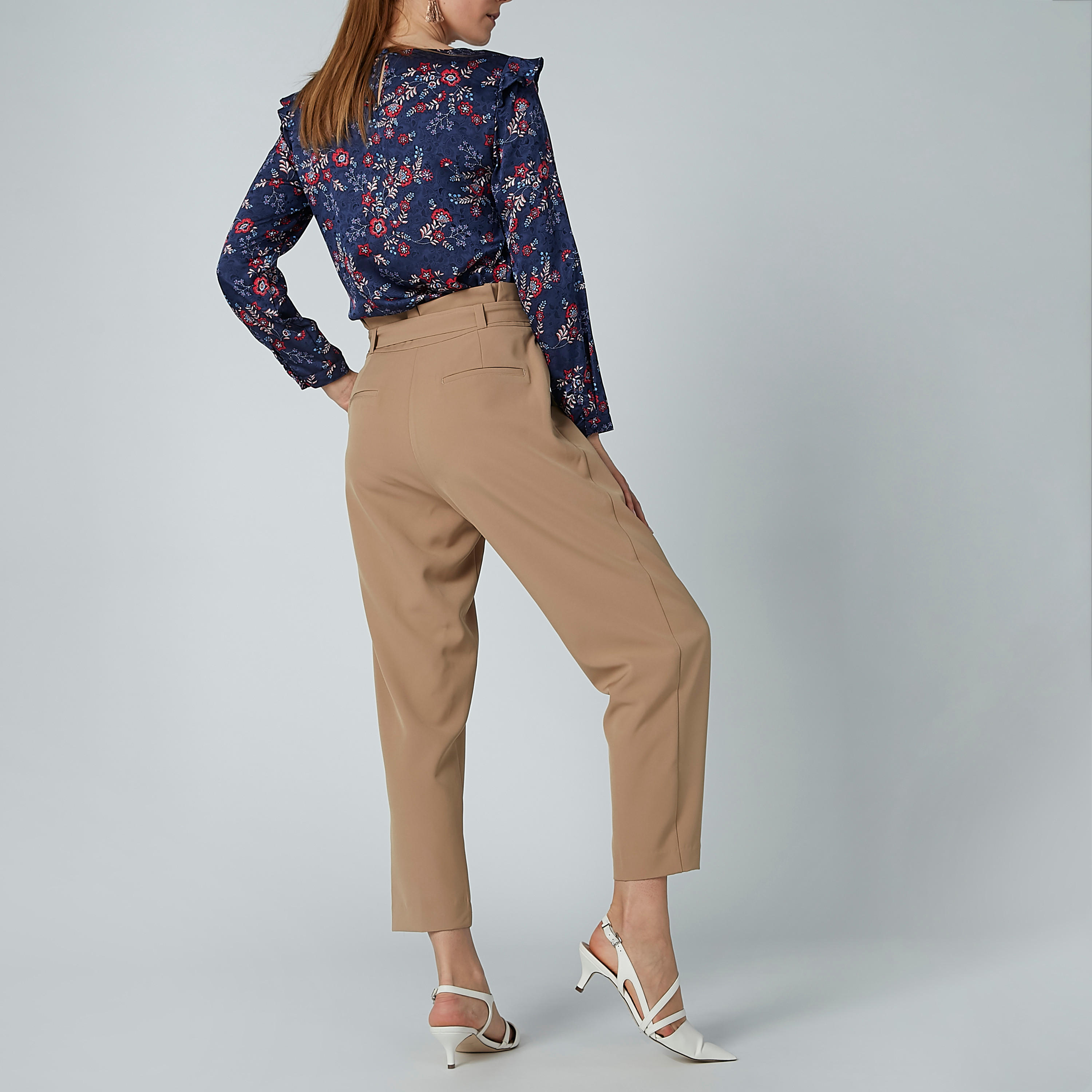 بنطال سادة بخصر بيبرباج وجيوب-women-clothing-bottoms-trousers-image-5