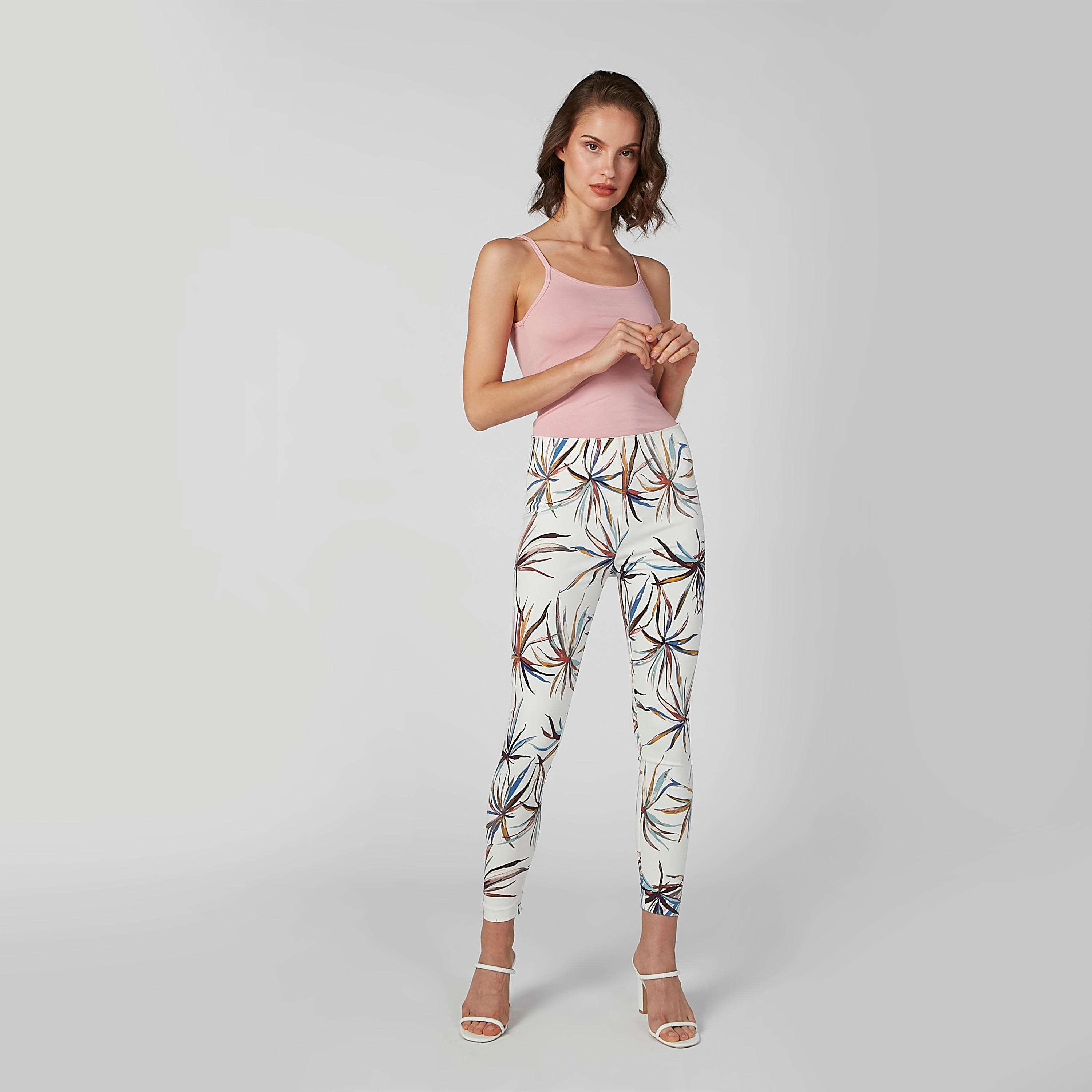 Printed Treggings with Elasticised Waistband-women-clothing-bottoms-trousers-image-4