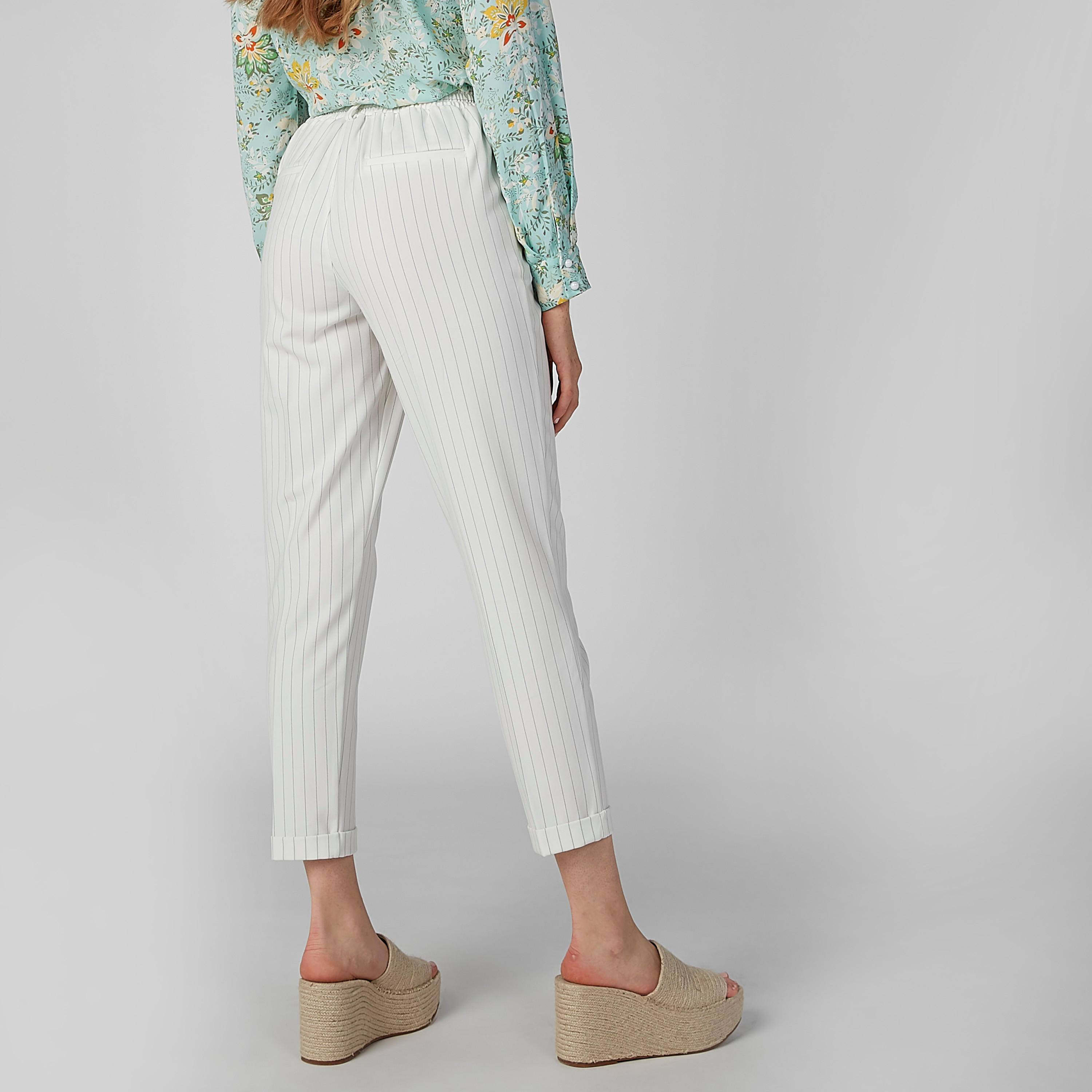 بنطال مقلّم بجيوب وعروات حزام-women-clothing-bottoms-trousers-image-6
