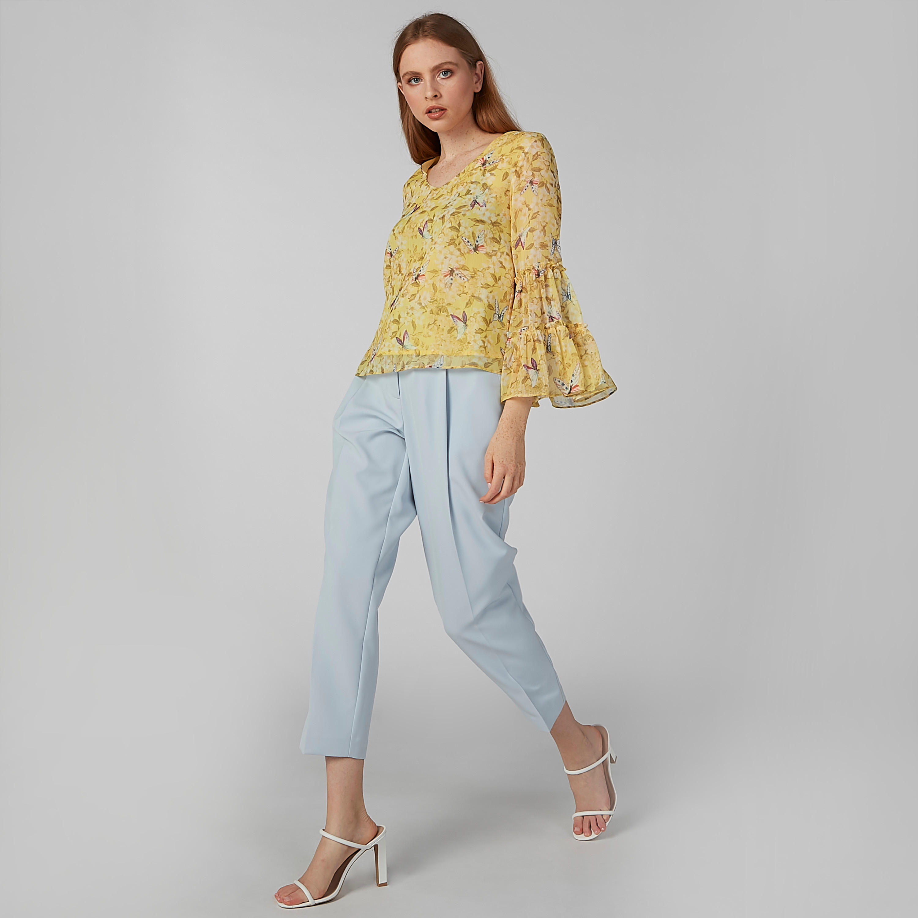 بنطال سادة بخصر بيبرباج وجيوب-women-clothing-bottoms-trousers-image-2